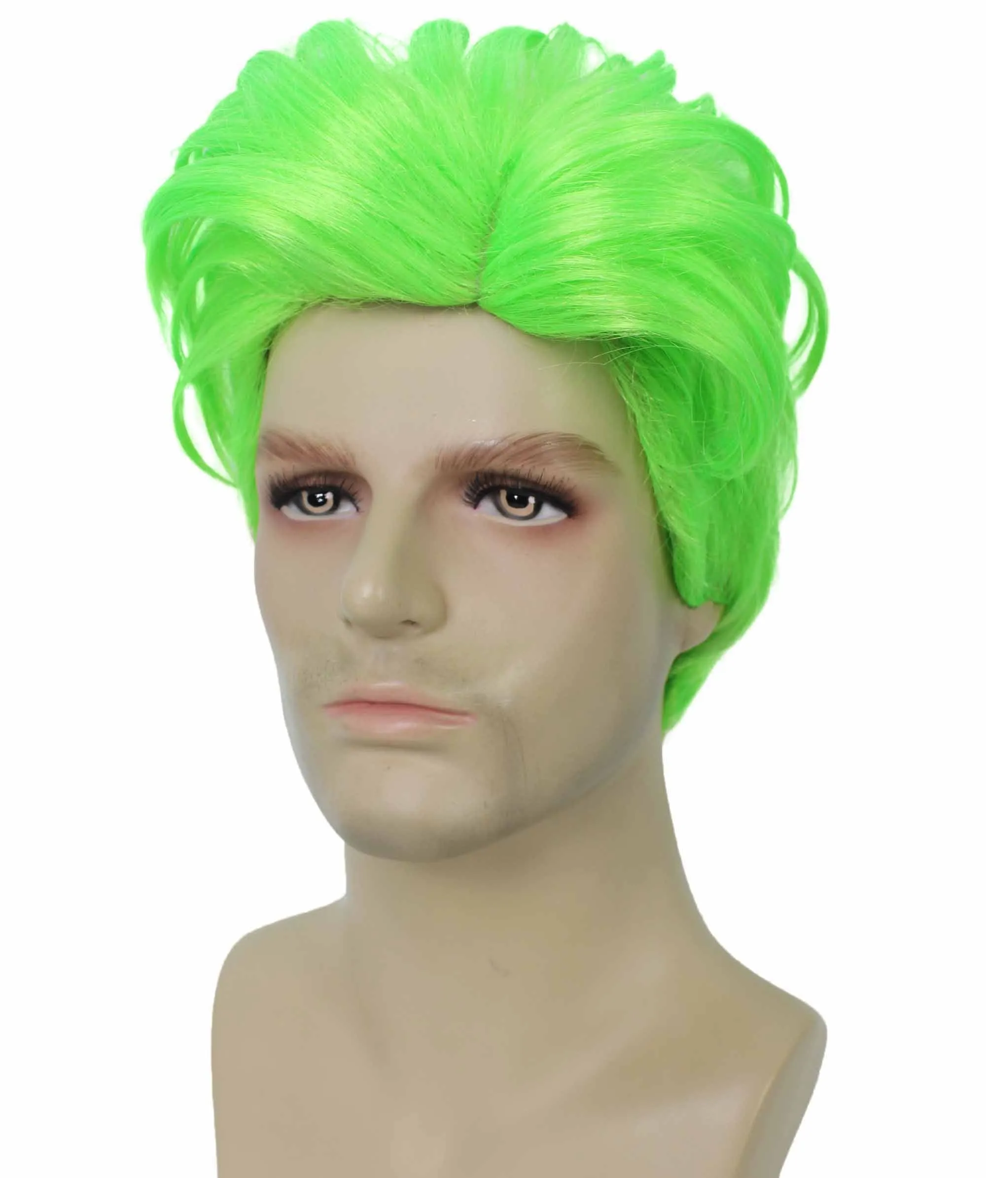 90's Rave Guy | Men's Short Gelled Middle Part | Halloween Wig | Multiple colors