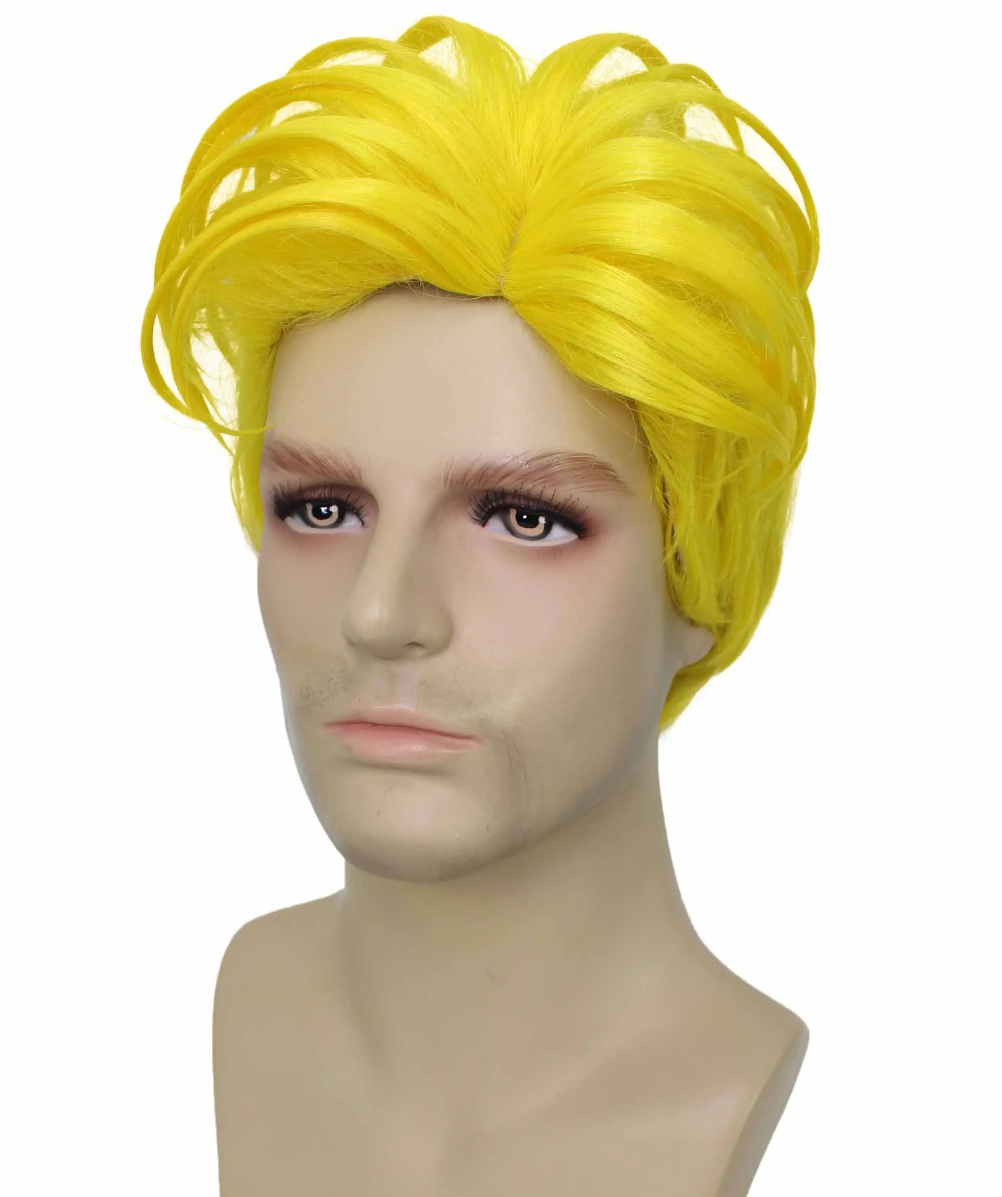 90's Rave Guy | Men's Short Gelled Middle Part | Halloween Wig | Multiple colors