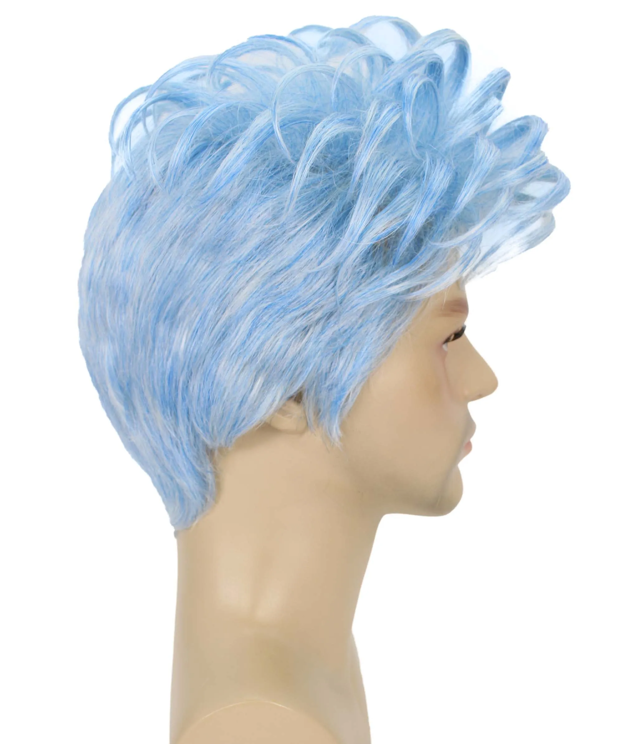 90's Rave Guy | Men's Short Gelled Middle Part | Halloween Wig | Multiple colors