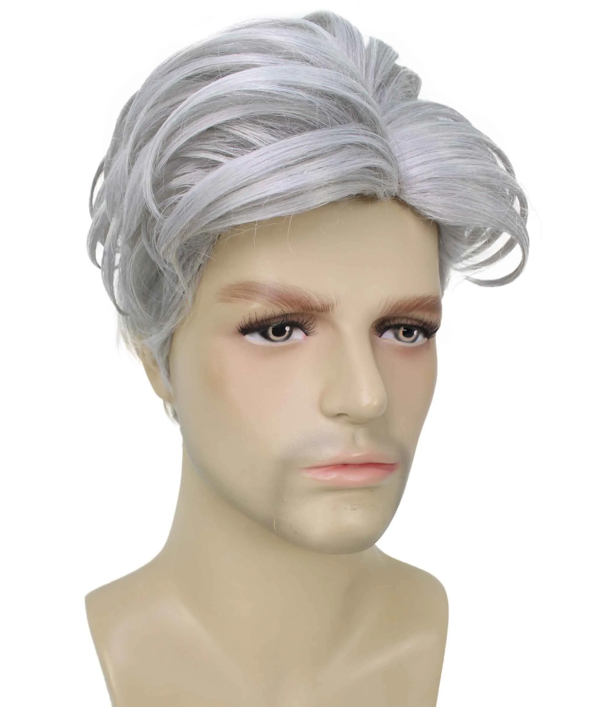 90's Rave Guy | Men's Short Gelled Middle Part | Halloween Wig | Multiple colors