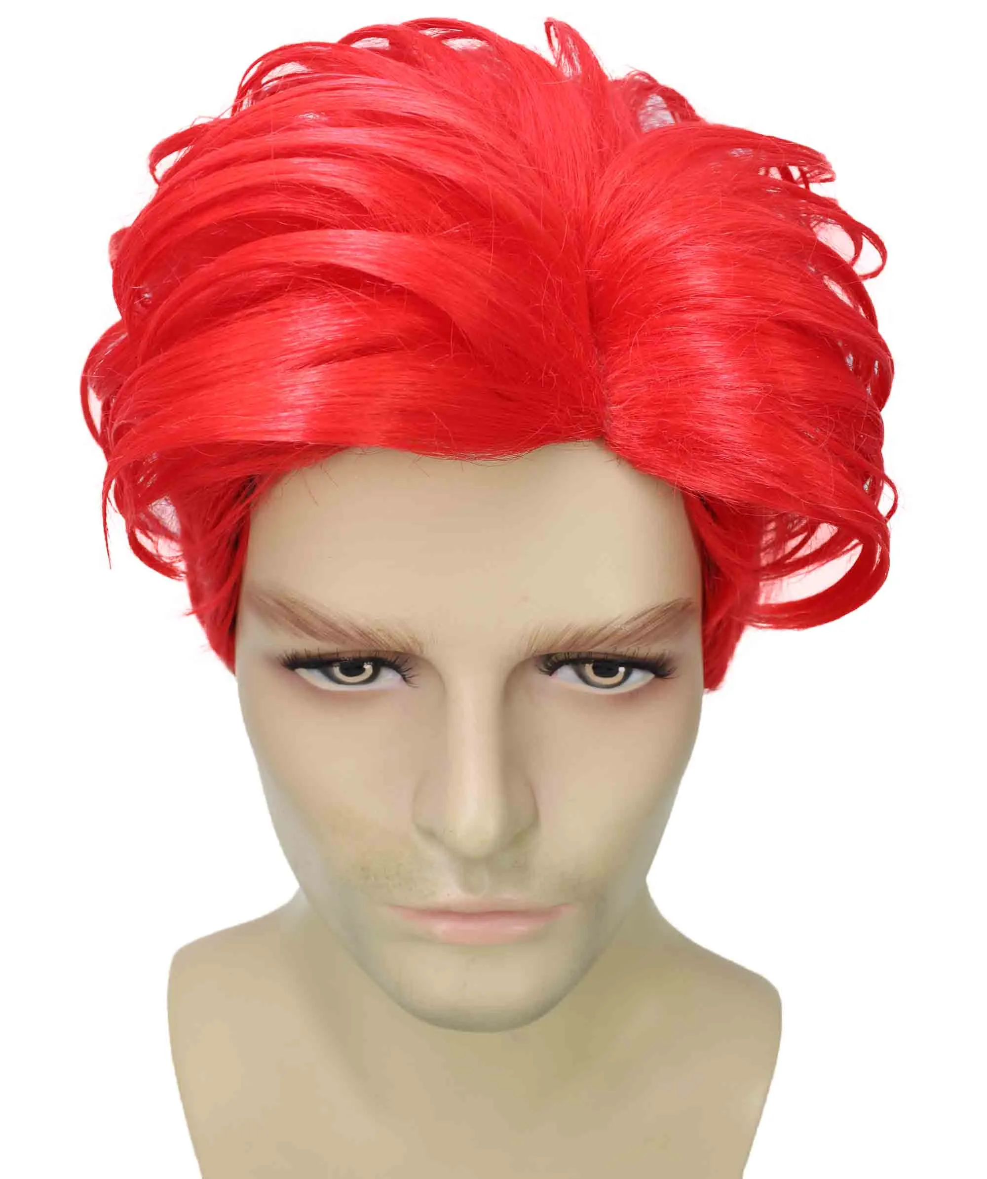 90's Rave Guy | Men's Short Gelled Middle Part | Halloween Wig | Multiple colors