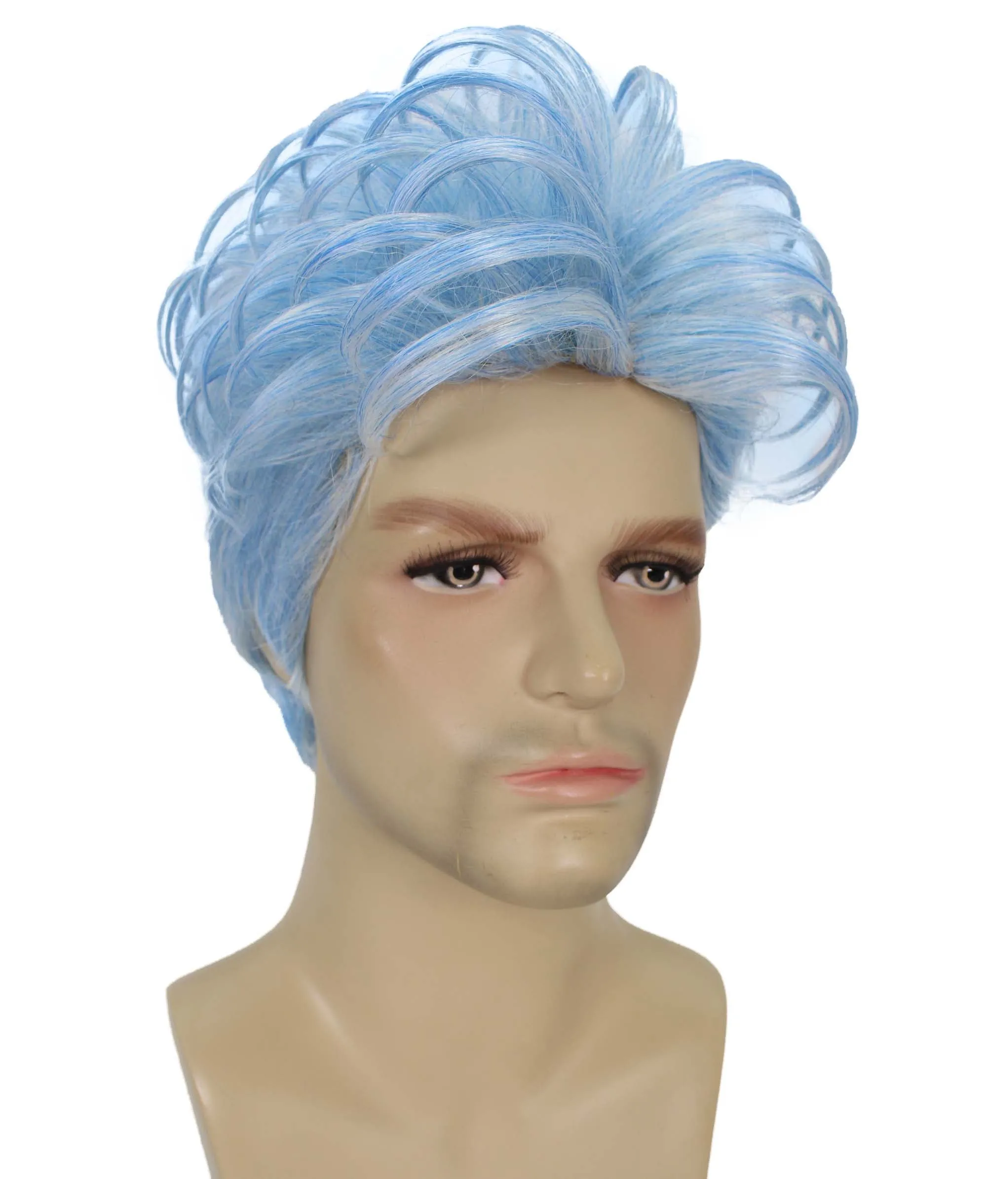 90's Rave Guy | Men's Short Gelled Middle Part | Halloween Wig | Multiple colors