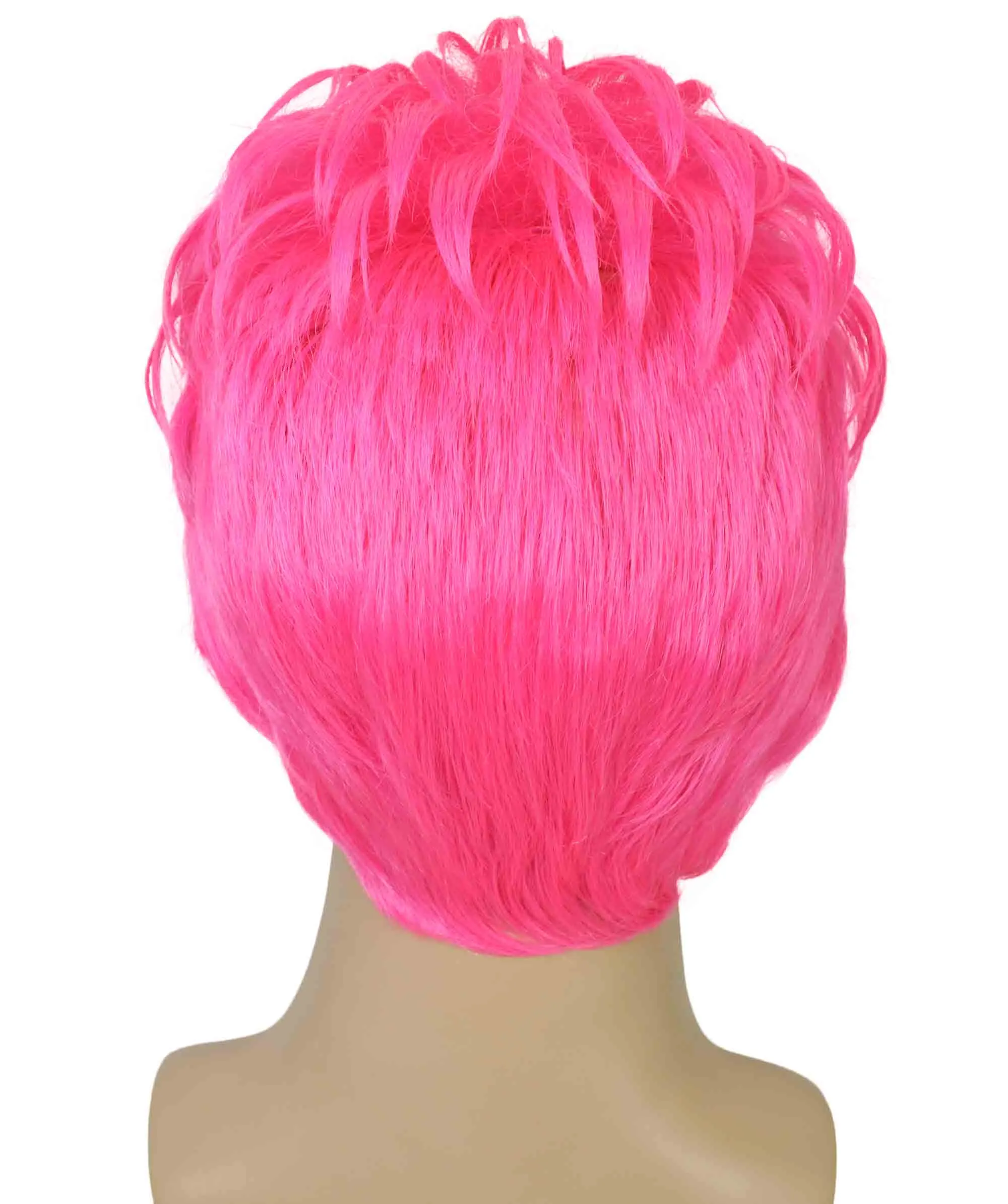 90's Rave Guy | Men's Short Gelled Middle Part | Halloween Wig | Multiple colors