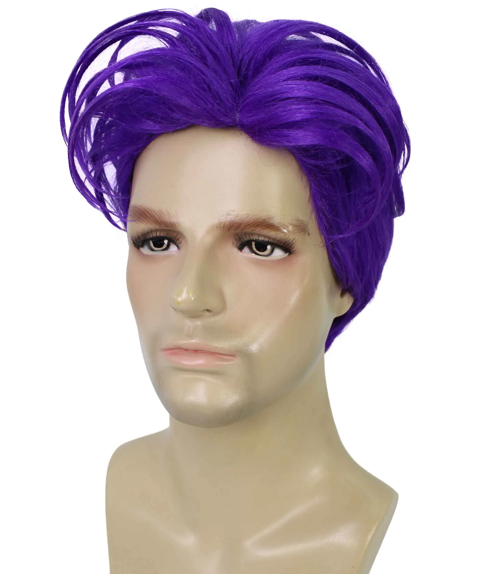 90's Rave Guy | Men's Short Gelled Middle Part | Halloween Wig | Multiple colors