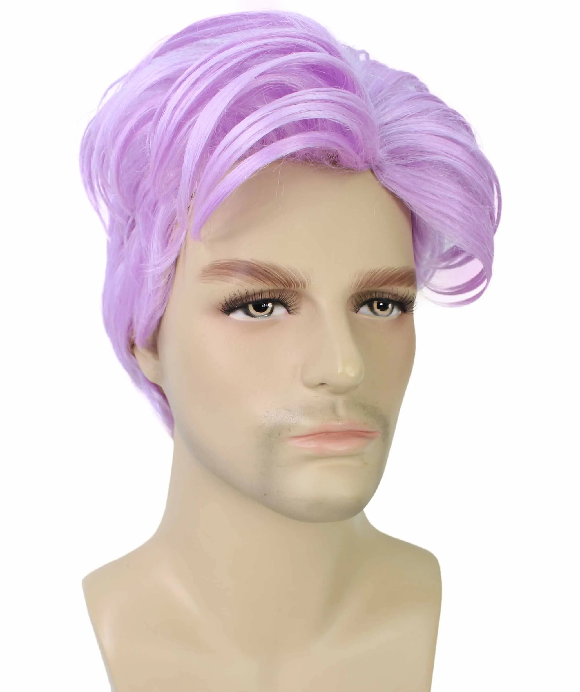 90's Rave Guy | Men's Short Gelled Middle Part | Halloween Wig | Multiple colors