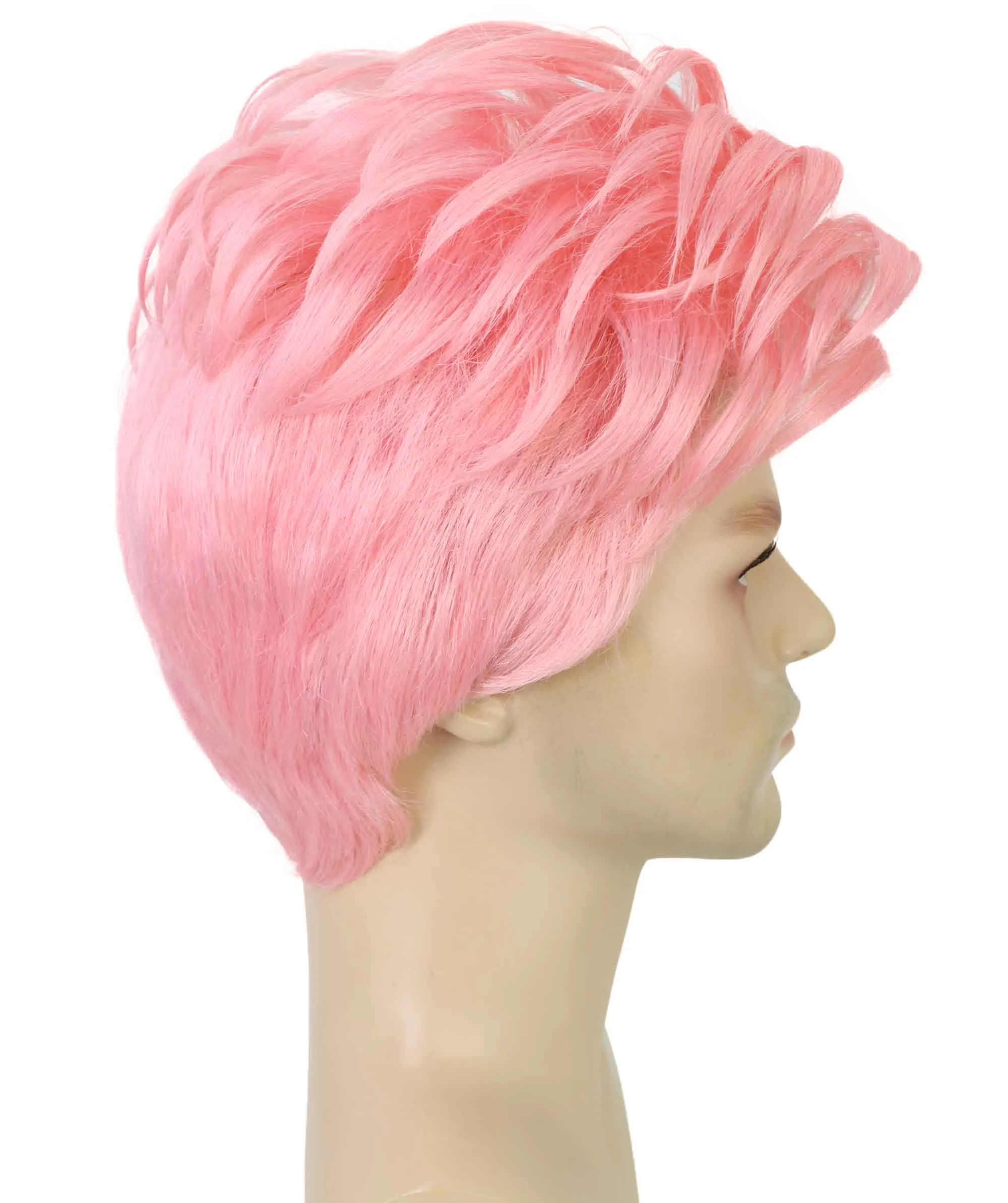 90's Rave Guy | Men's Short Gelled Middle Part | Halloween Wig | Multiple colors