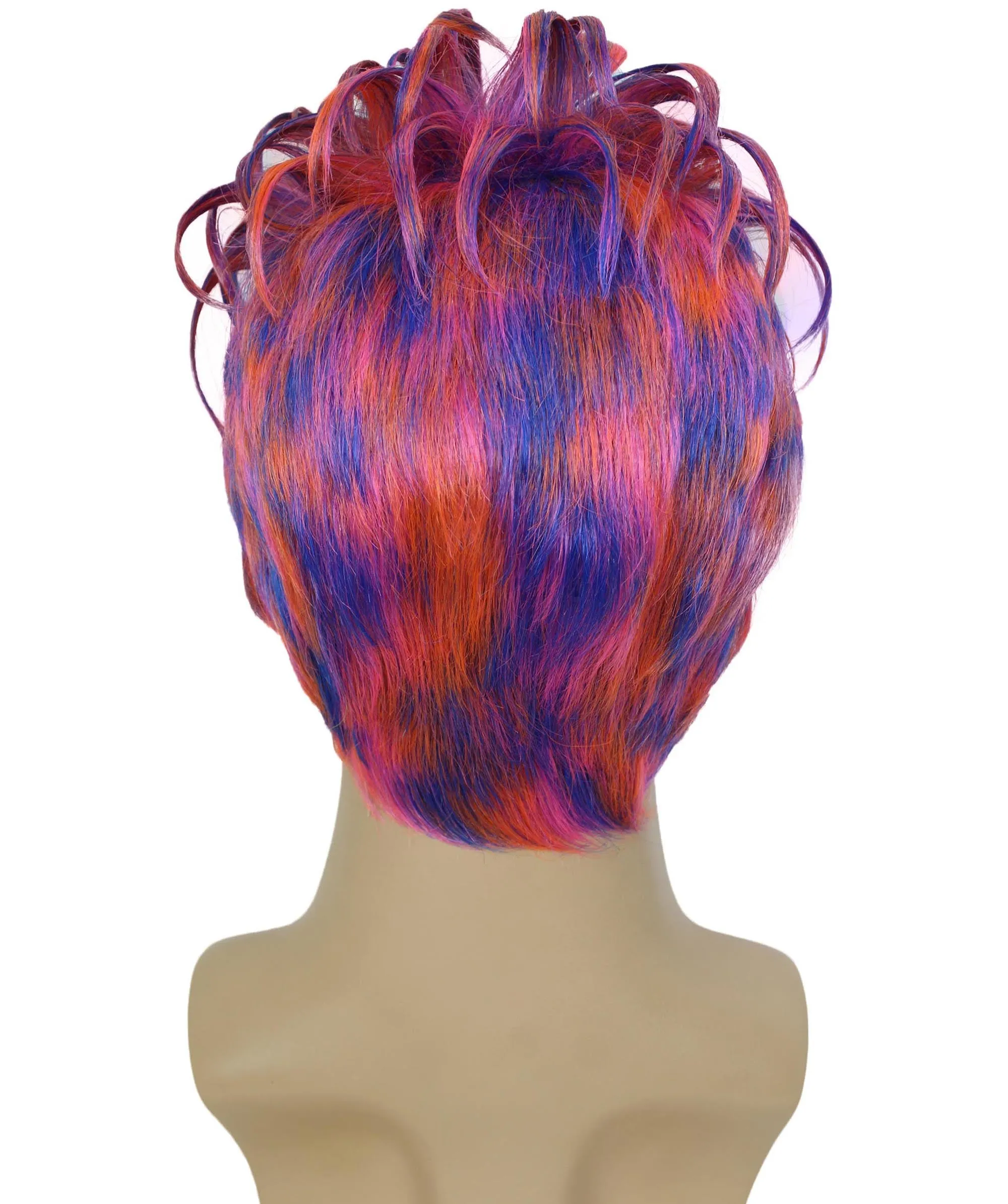 90's Rave Guy | Men's Short Gelled Middle Part | Halloween Wig | Multiple colors