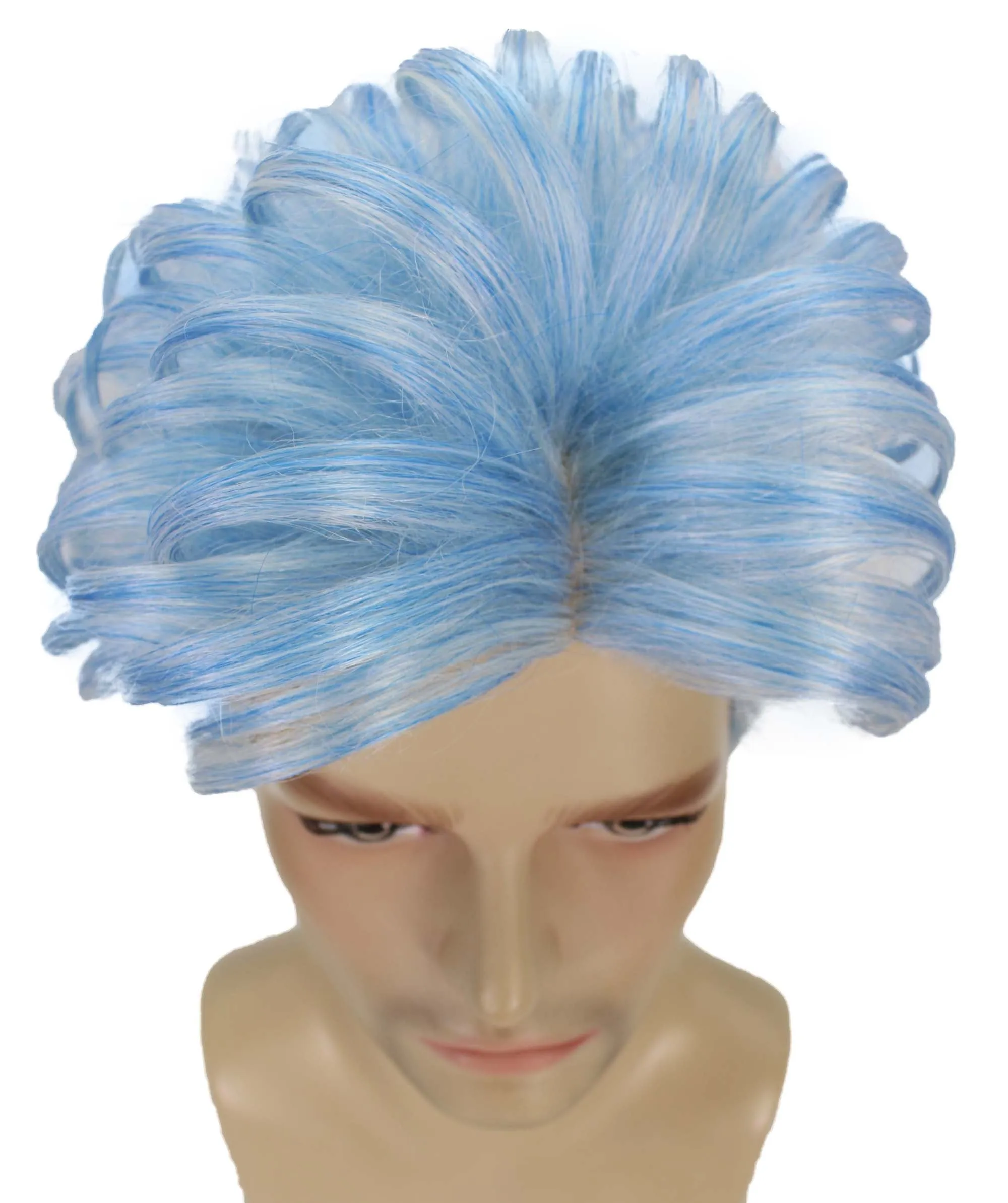 90's Rave Guy | Men's Short Gelled Middle Part | Halloween Wig | Multiple colors