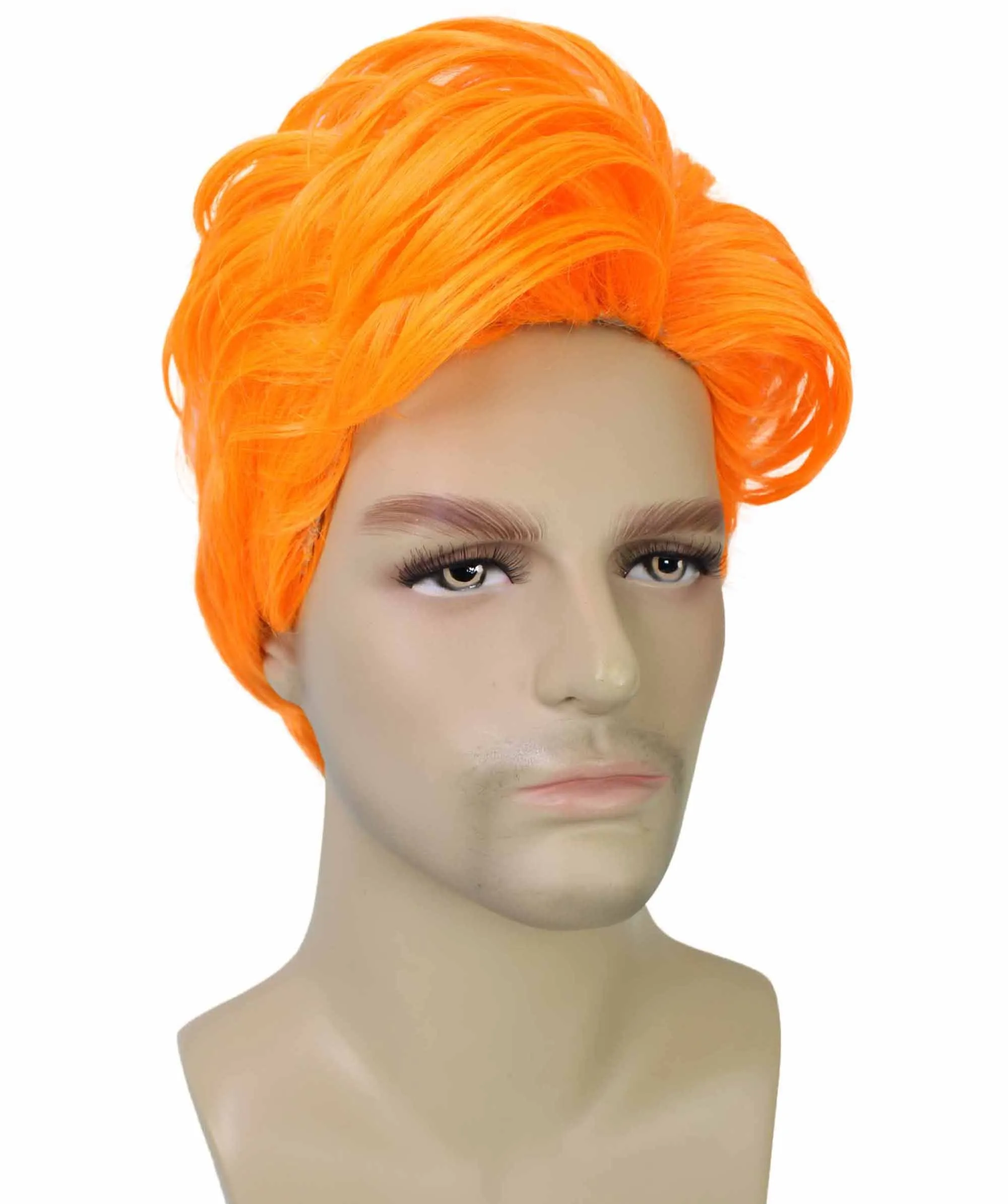 90's Rave Guy | Men's Short Gelled Middle Part | Halloween Wig | Multiple colors