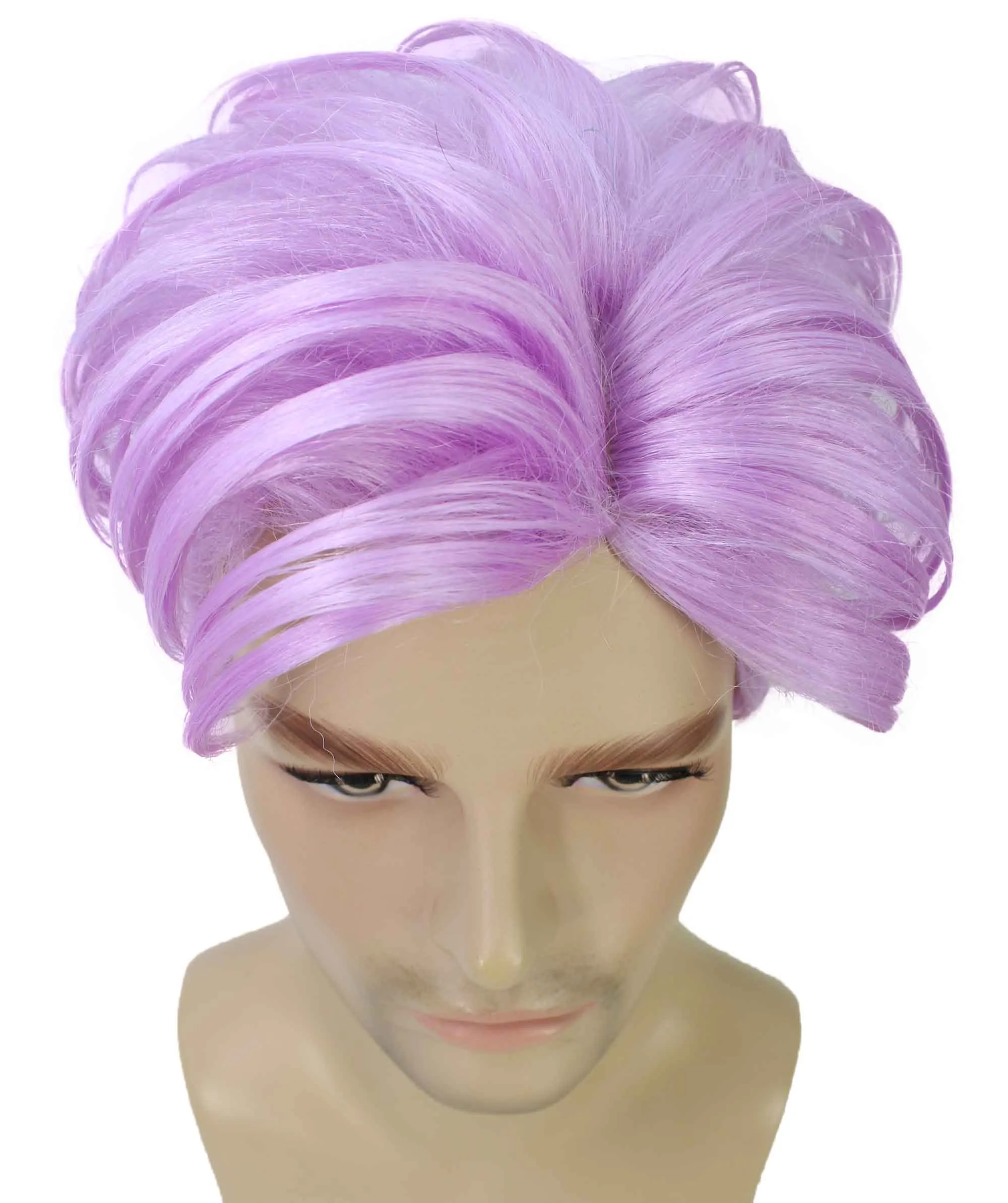 90's Rave Guy | Men's Short Gelled Middle Part | Halloween Wig | Multiple colors