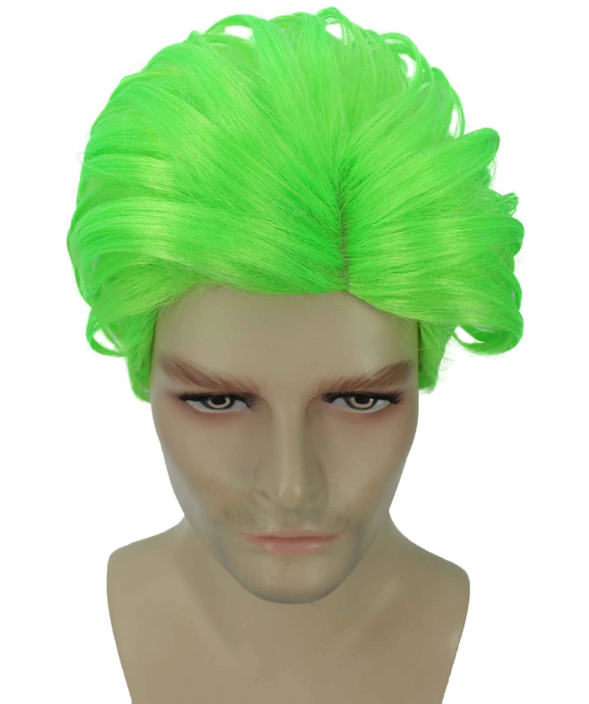 90's Rave Guy | Men's Short Gelled Middle Part | Halloween Wig | Multiple colors