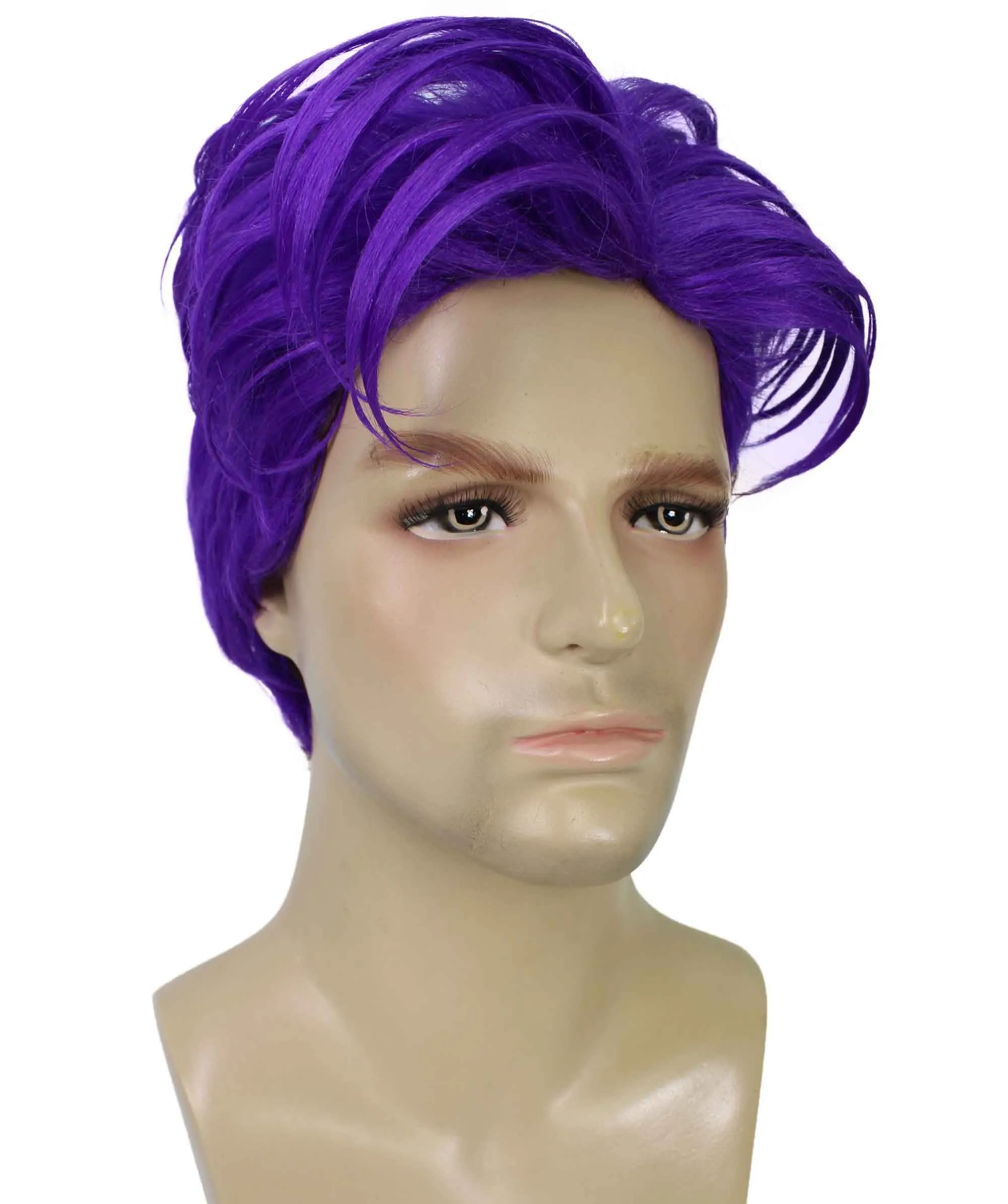 90's Rave Guy | Men's Short Gelled Middle Part | Halloween Wig | Multiple colors