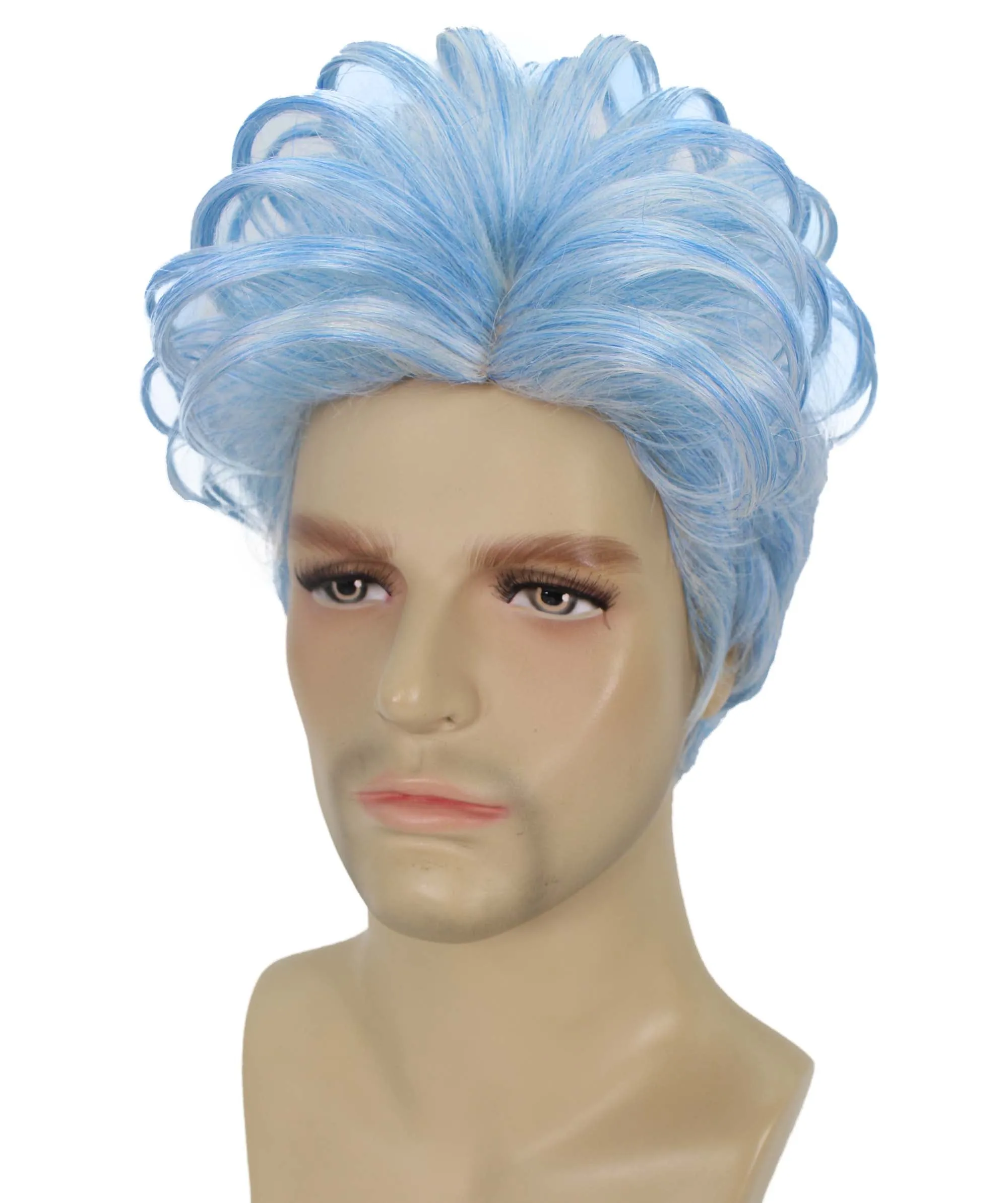 90's Rave Guy | Men's Short Gelled Middle Part | Halloween Wig | Multiple colors