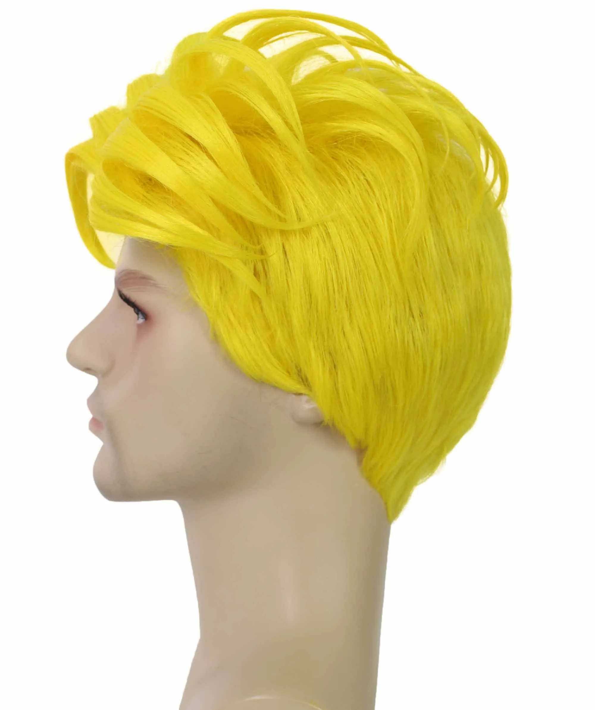 90's Rave Guy | Men's Short Gelled Middle Part | Halloween Wig | Multiple colors