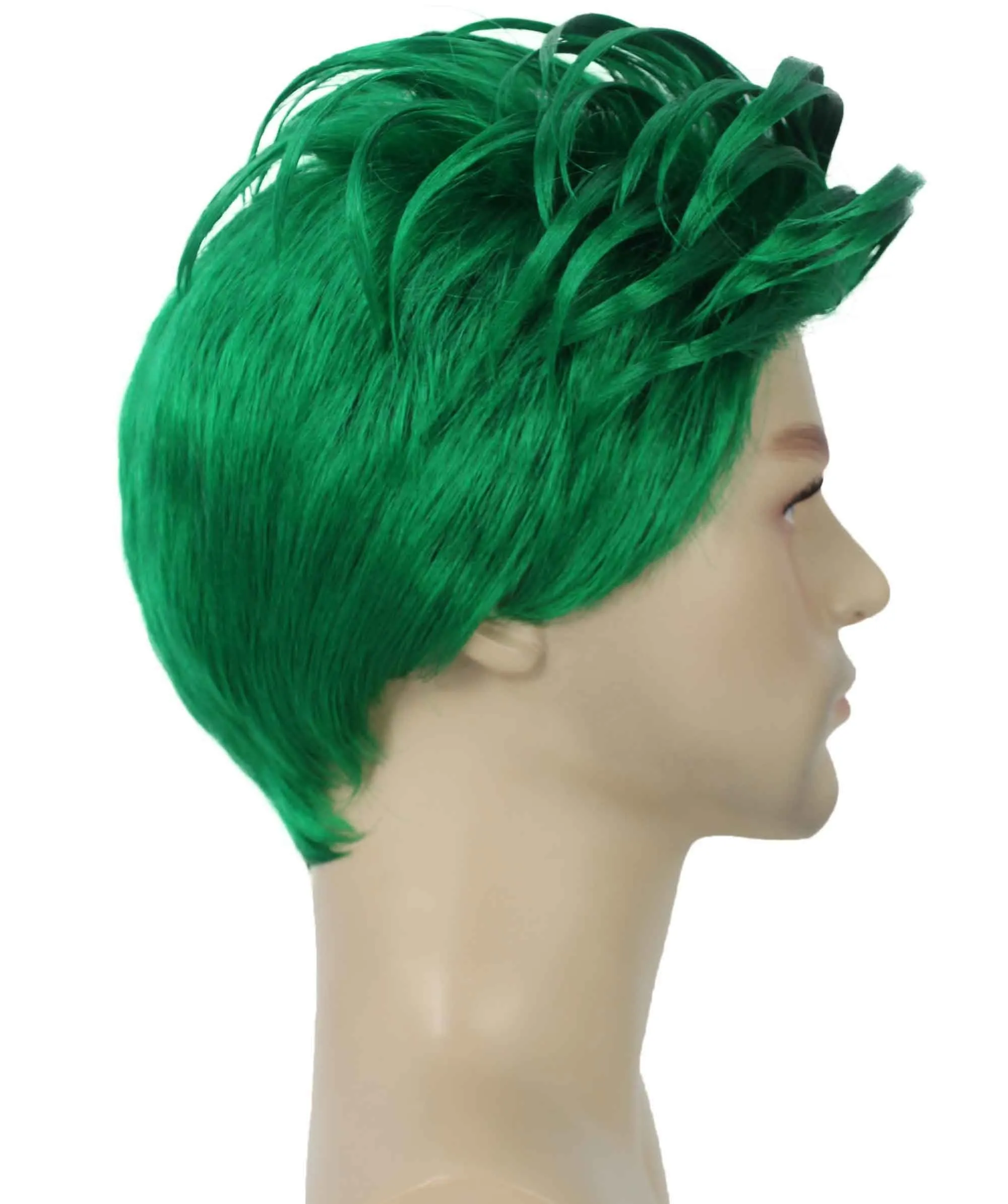 90's Rave Guy | Men's Short Gelled Middle Part | Halloween Wig | Multiple colors