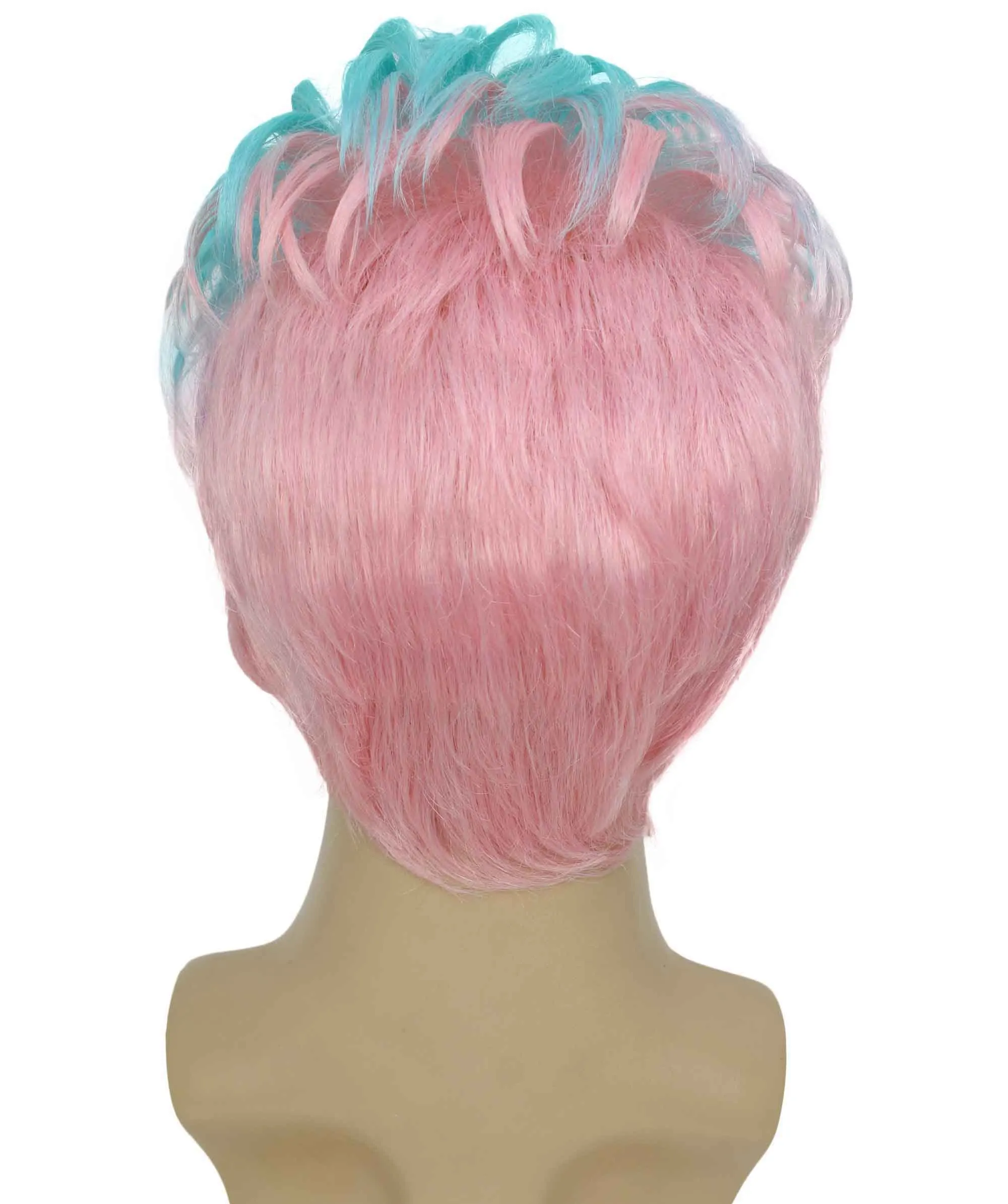 90's Rave Guy | Men's Short Gelled Middle Part | Halloween Wig | Multiple colors