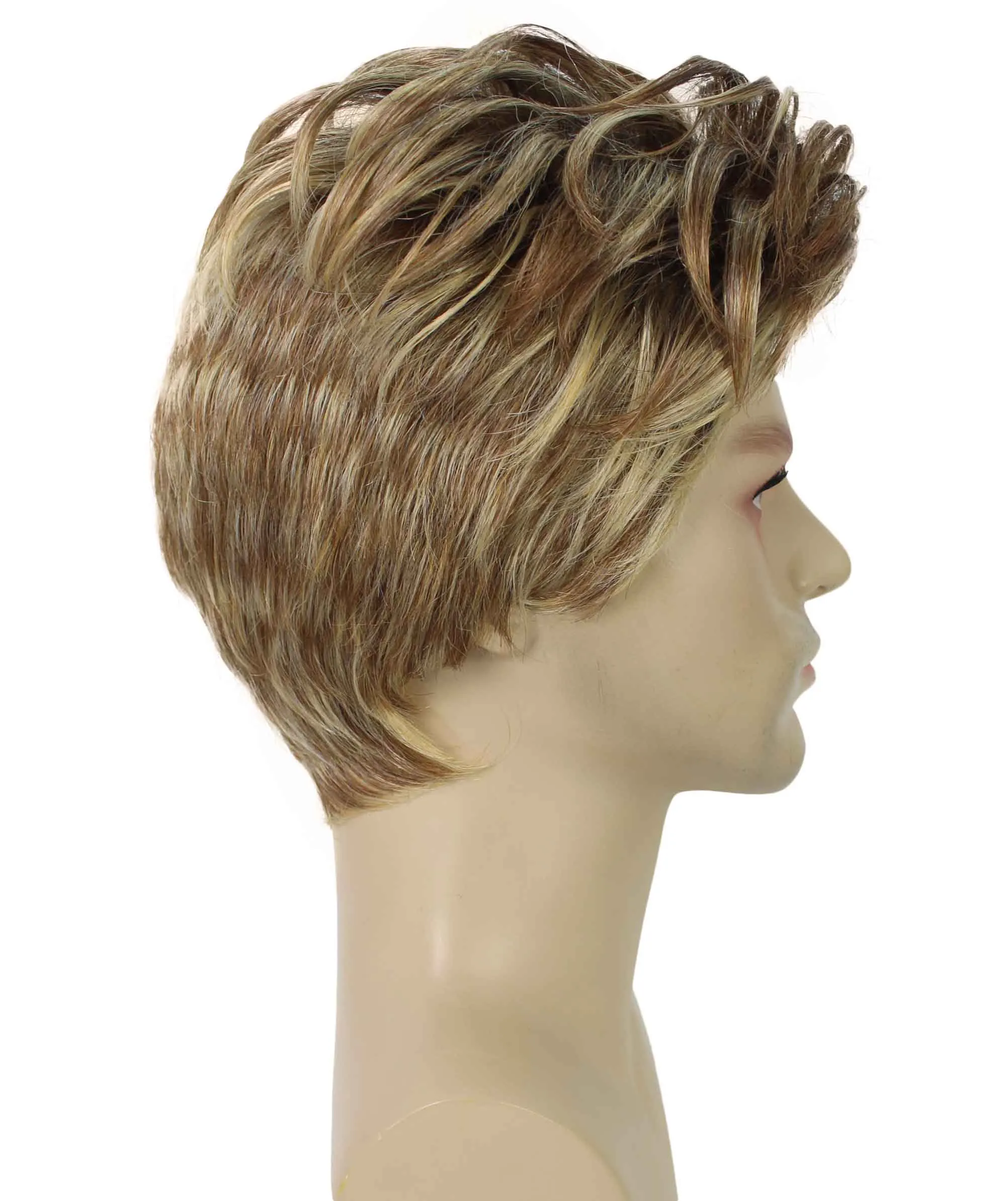 90's Rave Guy | Men's Short Gelled Middle Part | Halloween Wig | Multiple colors