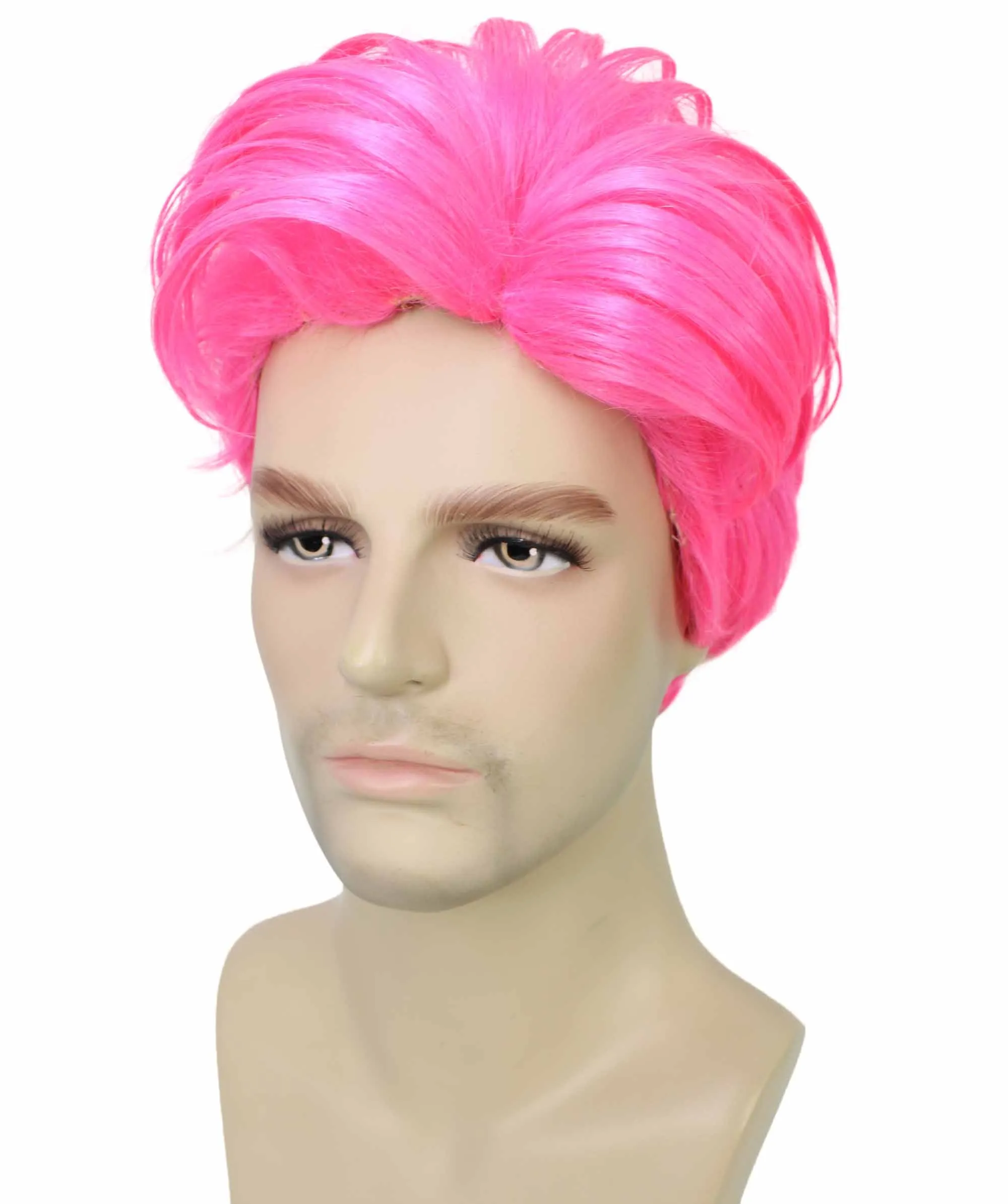 90's Rave Guy | Men's Short Gelled Middle Part | Halloween Wig | Multiple colors