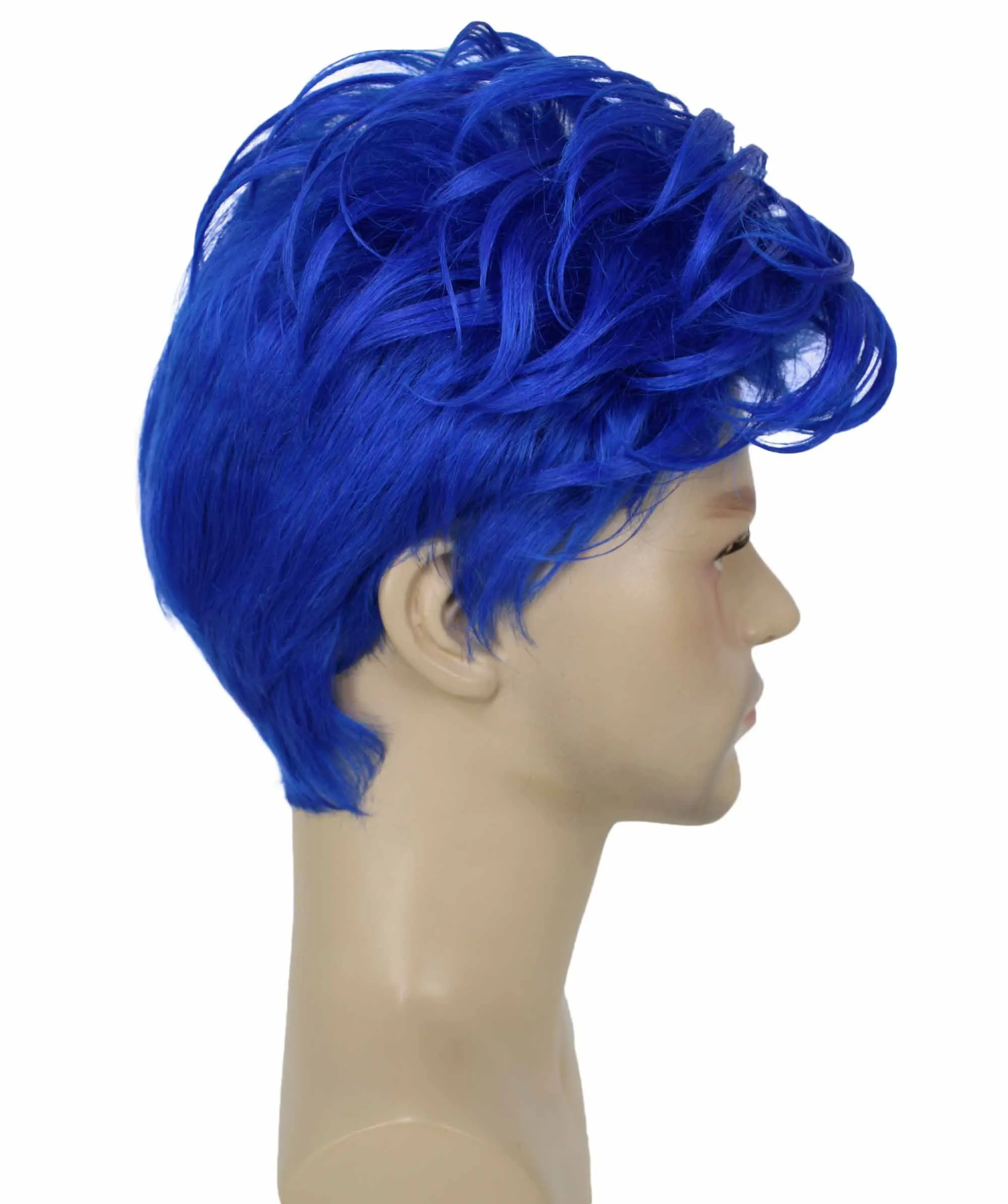 90's Rave Guy | Men's Short Gelled Middle Part | Halloween Wig | Multiple colors