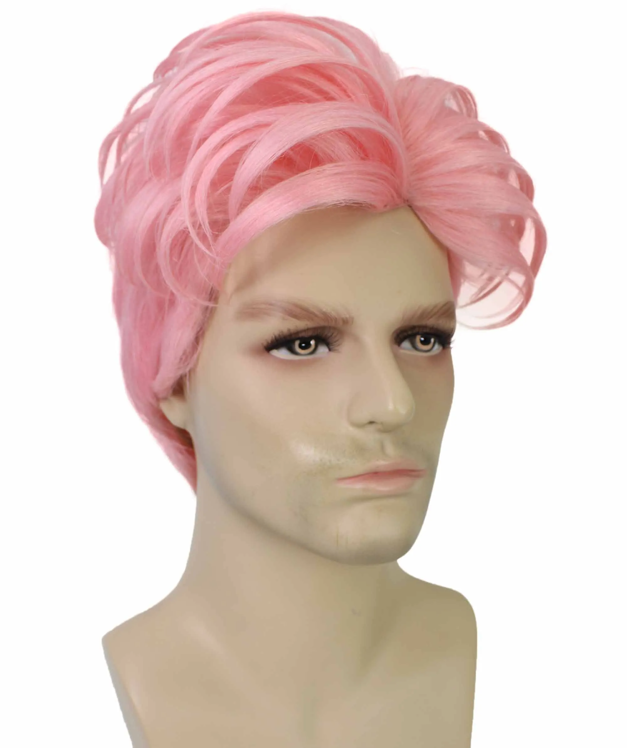 90's Rave Guy | Men's Short Gelled Middle Part | Halloween Wig | Multiple colors