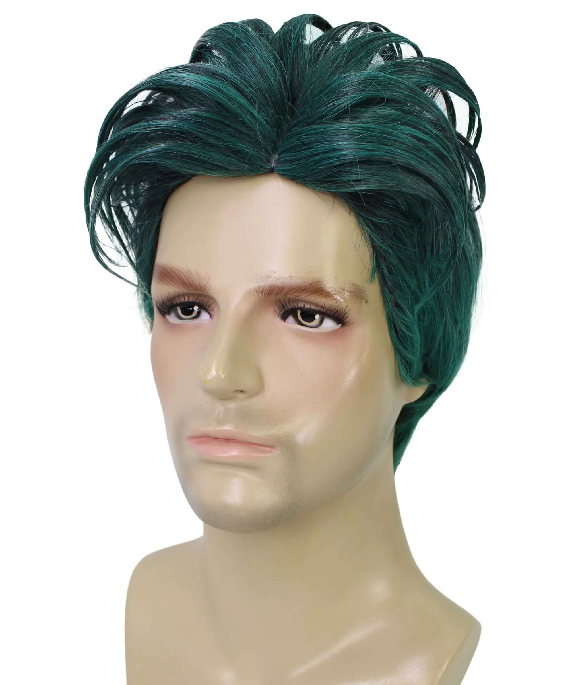 90's Rave Guy | Men's Short Gelled Middle Part | Halloween Wig | Multiple colors