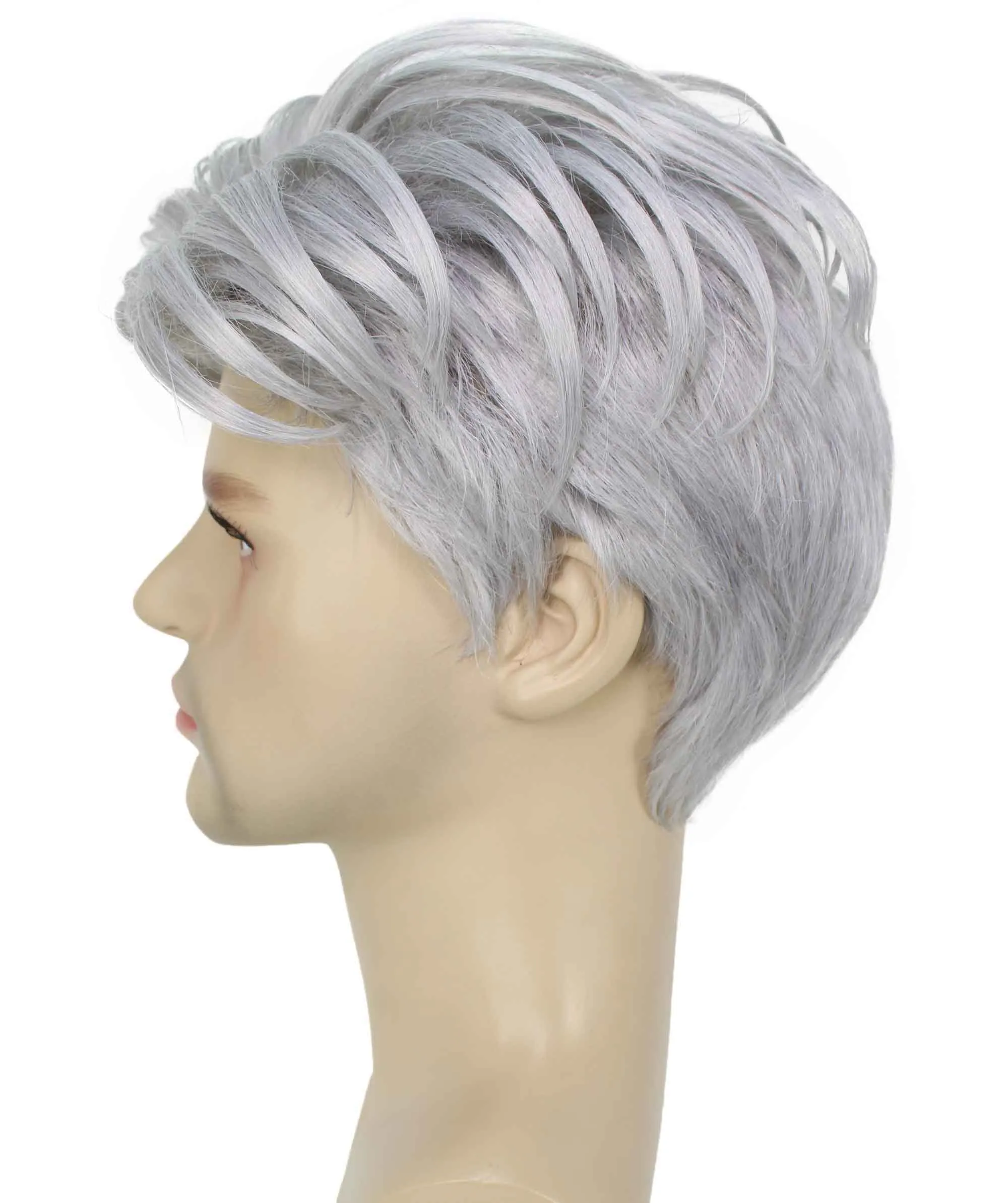 90's Rave Guy | Men's Short Gelled Middle Part | Halloween Wig | Multiple colors