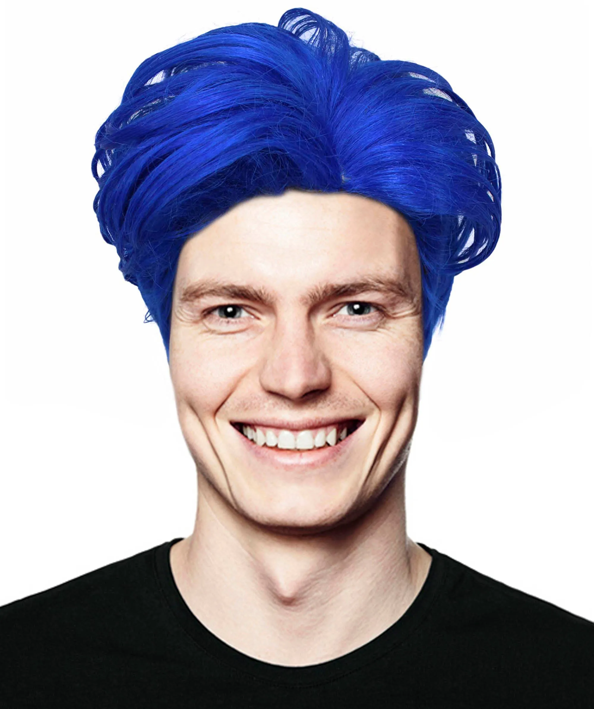 90's Rave Guy | Men's Short Gelled Middle Part | Halloween Wig | Multiple colors