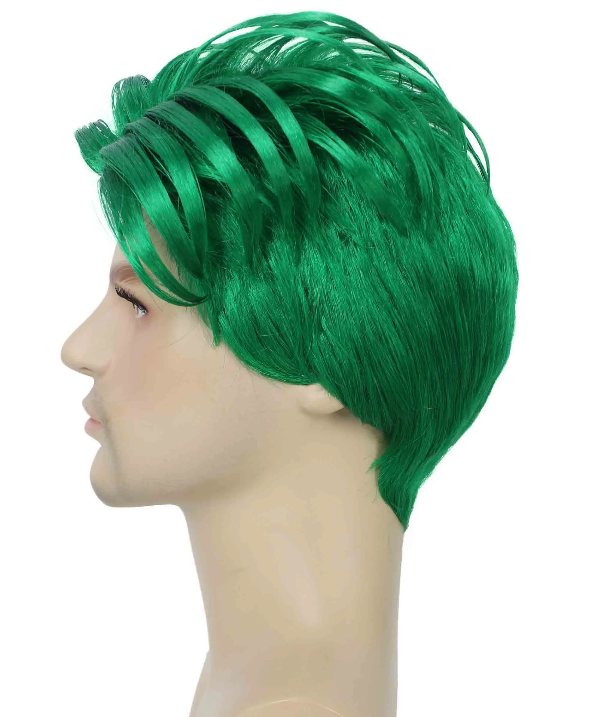 90's Rave Guy | Men's Short Gelled Middle Part | Halloween Wig | Multiple colors