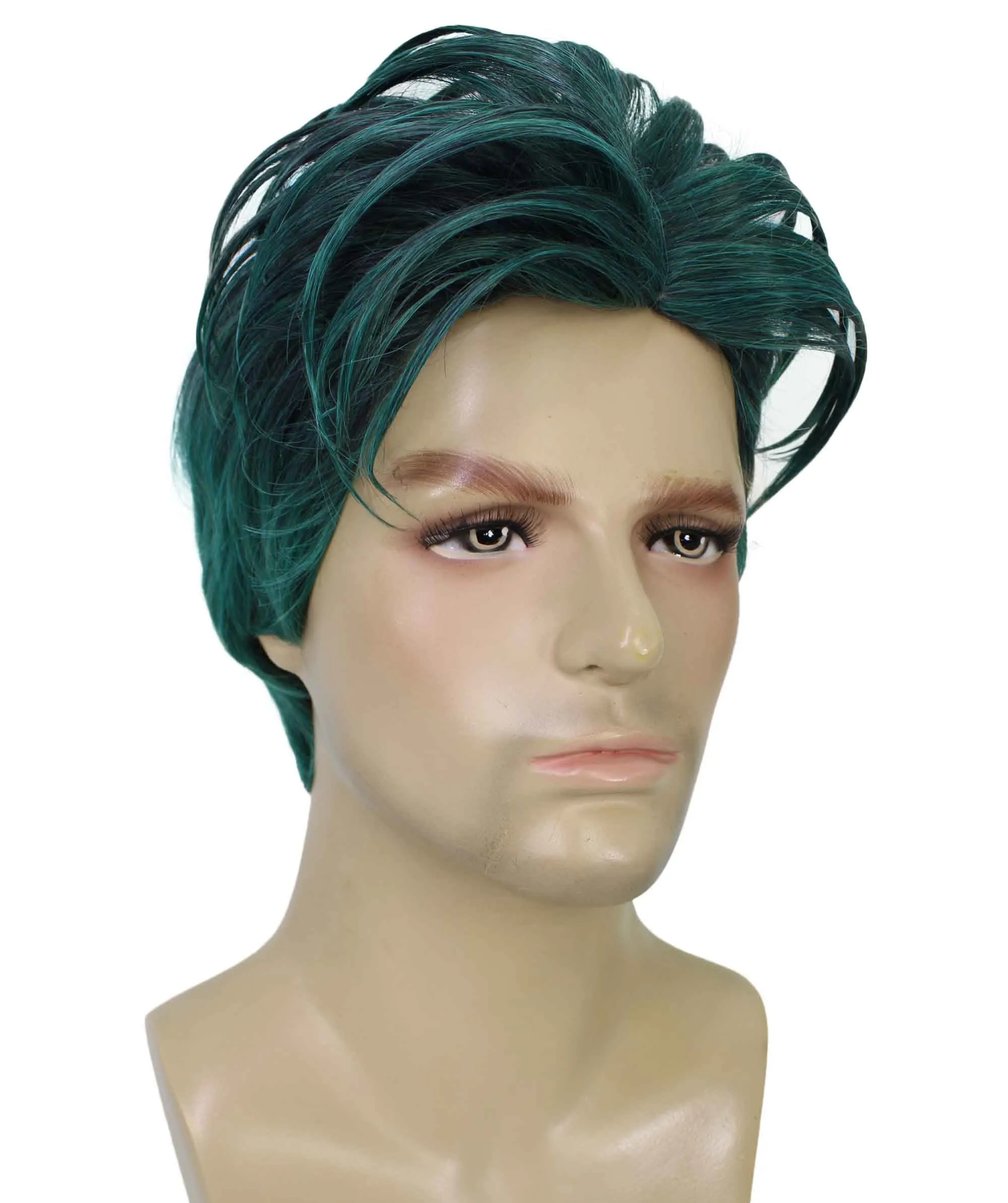 90's Rave Guy | Men's Short Gelled Middle Part | Halloween Wig | Multiple colors