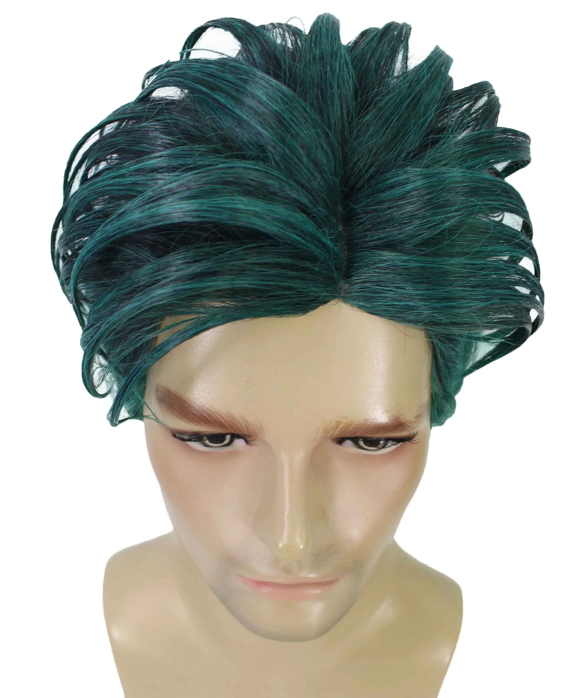 90's Rave Guy | Men's Short Gelled Middle Part | Halloween Wig | Multiple colors