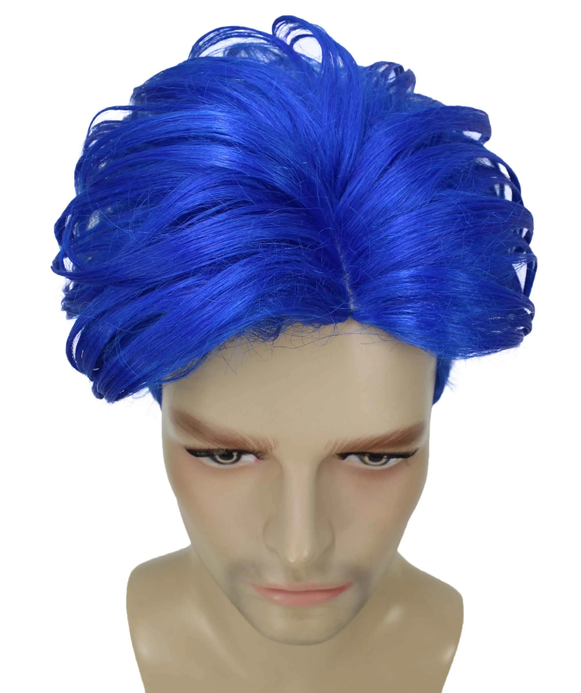 90's Rave Guy | Men's Short Gelled Middle Part | Halloween Wig | Multiple colors