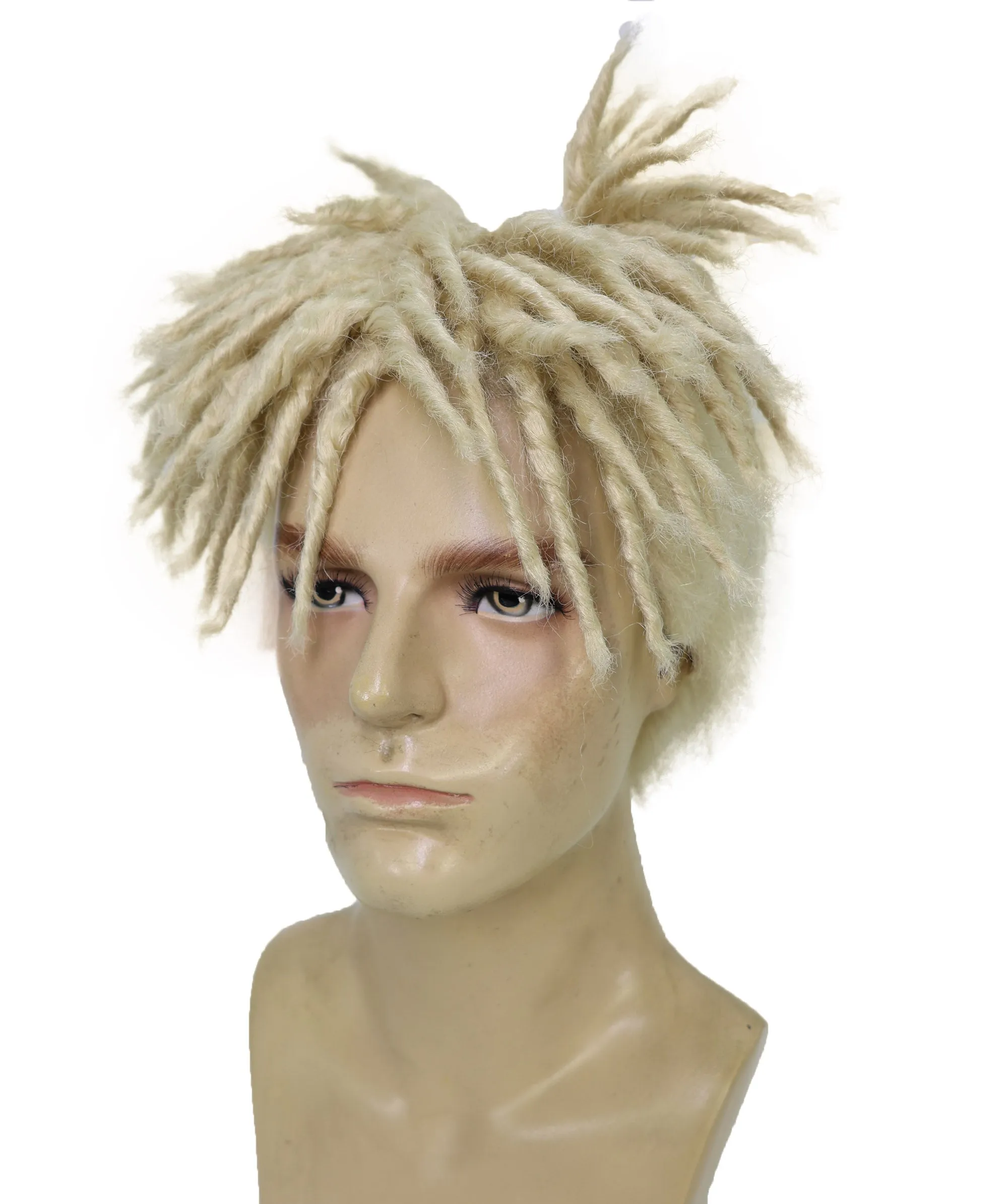 Adult Men American Rapper Half- Multiple Colors Dreadlock Updo Wig I Flame-retardant Synthetic Fiber