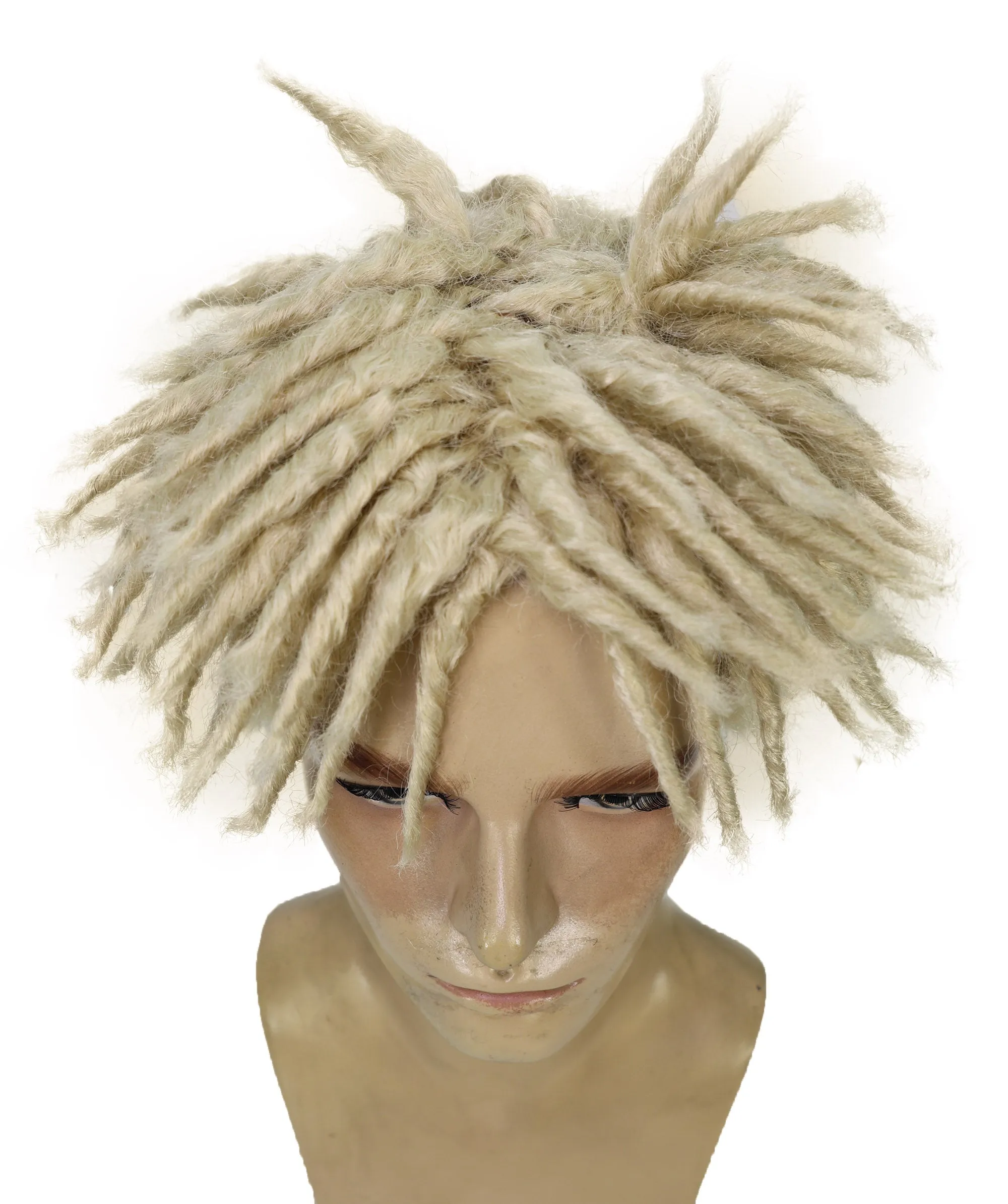 Adult Men American Rapper Half- Multiple Colors Dreadlock Updo Wig I Flame-retardant Synthetic Fiber