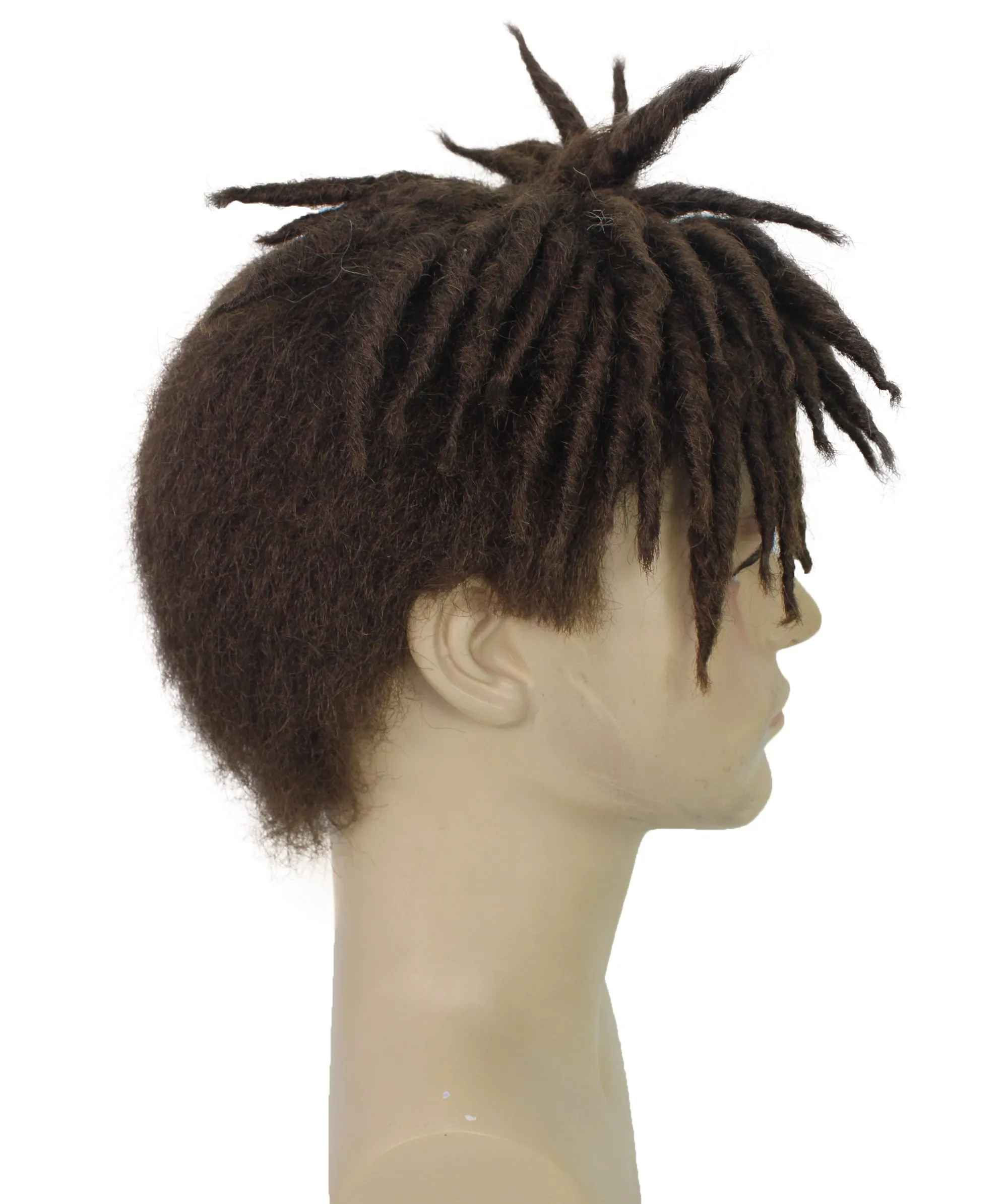 Adult Men American Rapper Half- Multiple Colors Dreadlock Updo Wig I Flame-retardant Synthetic Fiber