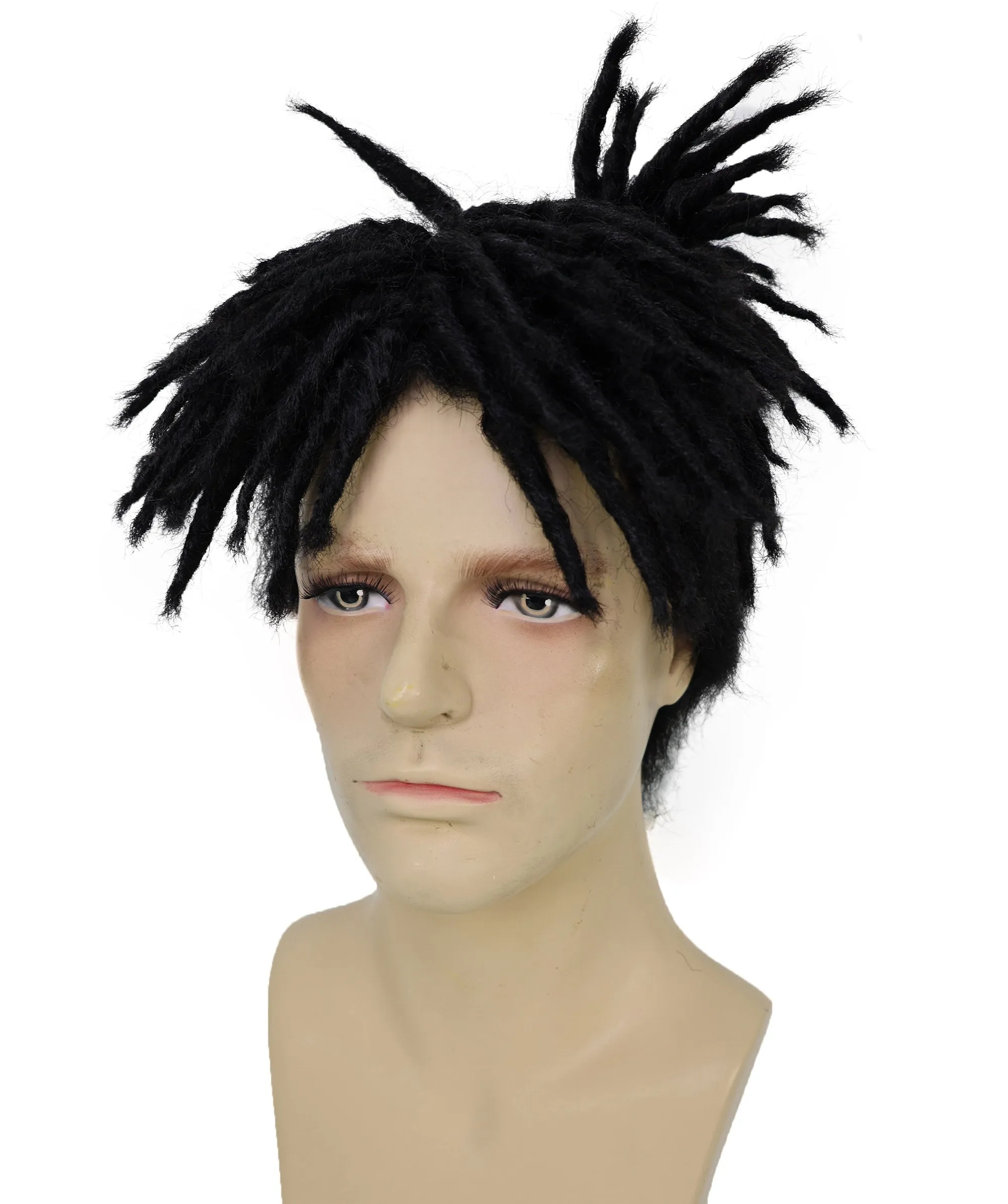 Adult Men American Rapper Half- Multiple Colors Dreadlock Updo Wig I Flame-retardant Synthetic Fiber