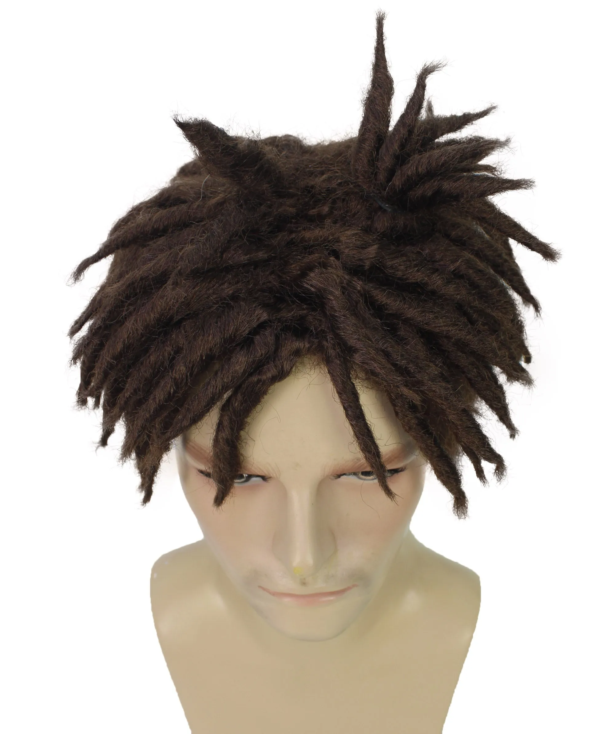 Adult Men American Rapper Half- Multiple Colors Dreadlock Updo Wig I Flame-retardant Synthetic Fiber