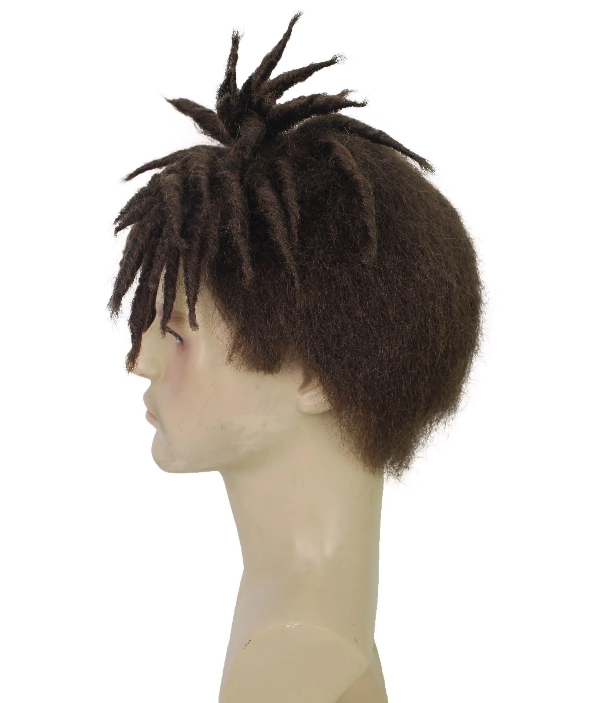 Adult Men American Rapper Half- Multiple Colors Dreadlock Updo Wig I Flame-retardant Synthetic Fiber