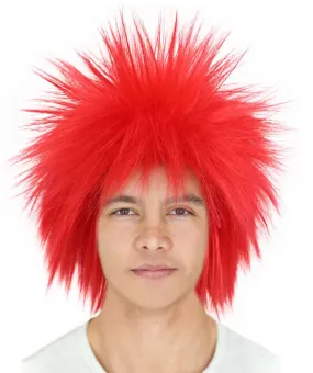 Adult Men's 80’s Rock Style Multi Color Options Wig, Synthetic Soft Fiber Hair, Perfect for your next Festival and Group Anime Party!