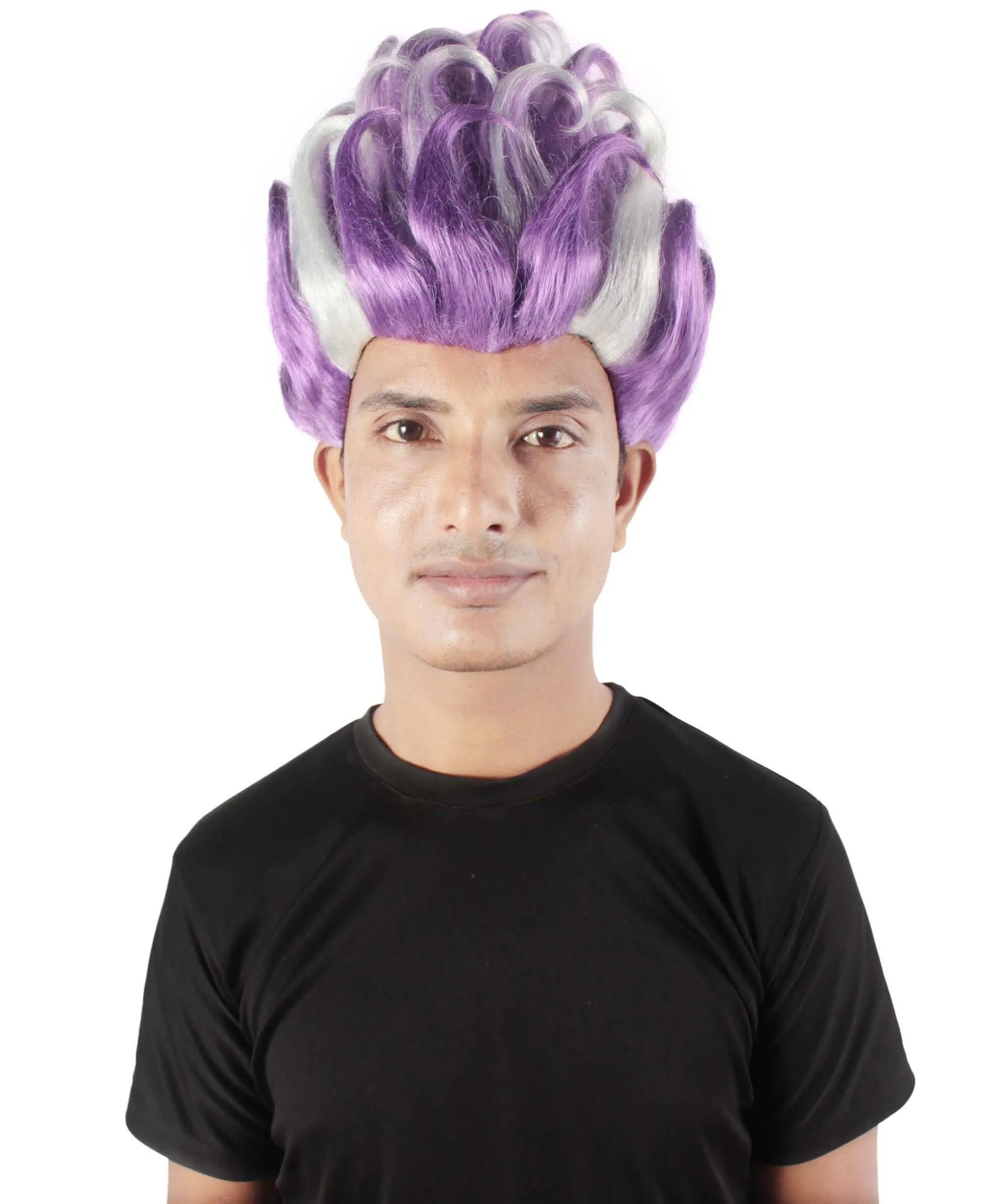 Adult Men's Superhero Halloween Doctor Wig | Multiple Color Options