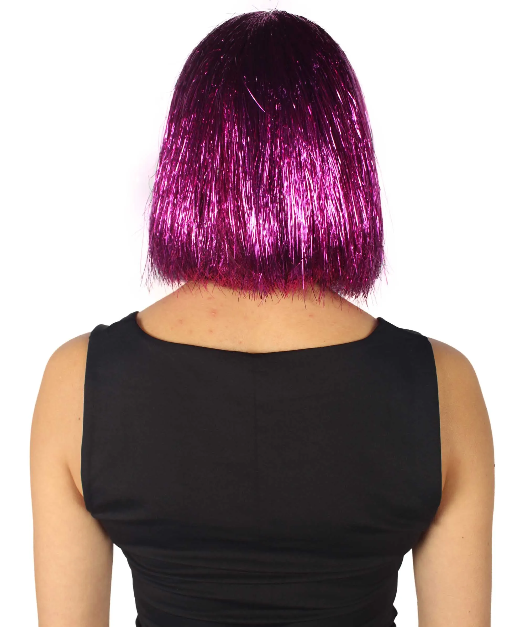 Adult Women Tinsel Bob Wig Collection, Multiple Color Options.