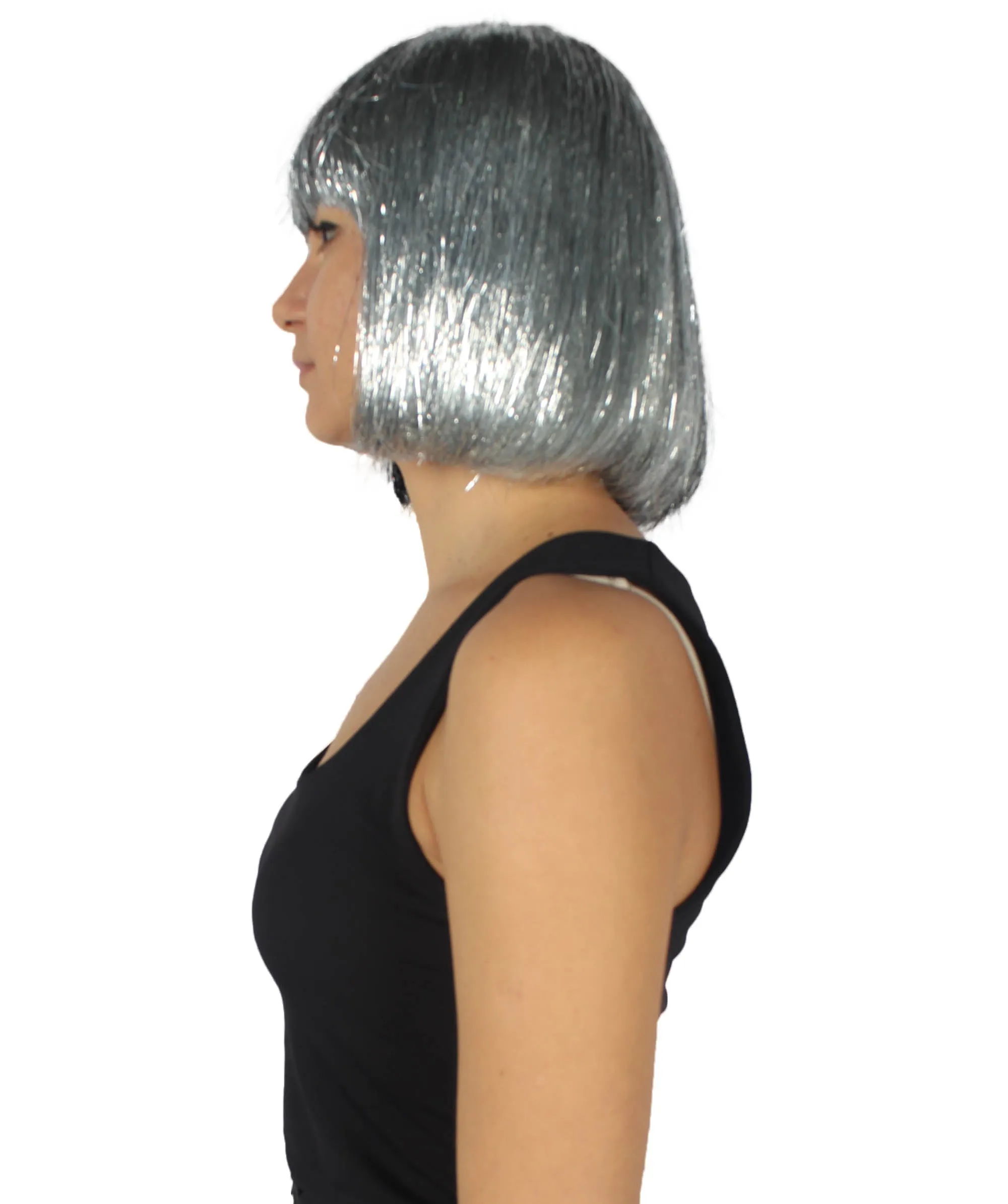 Adult Women Tinsel Bob Wig Collection, Multiple Color Options.