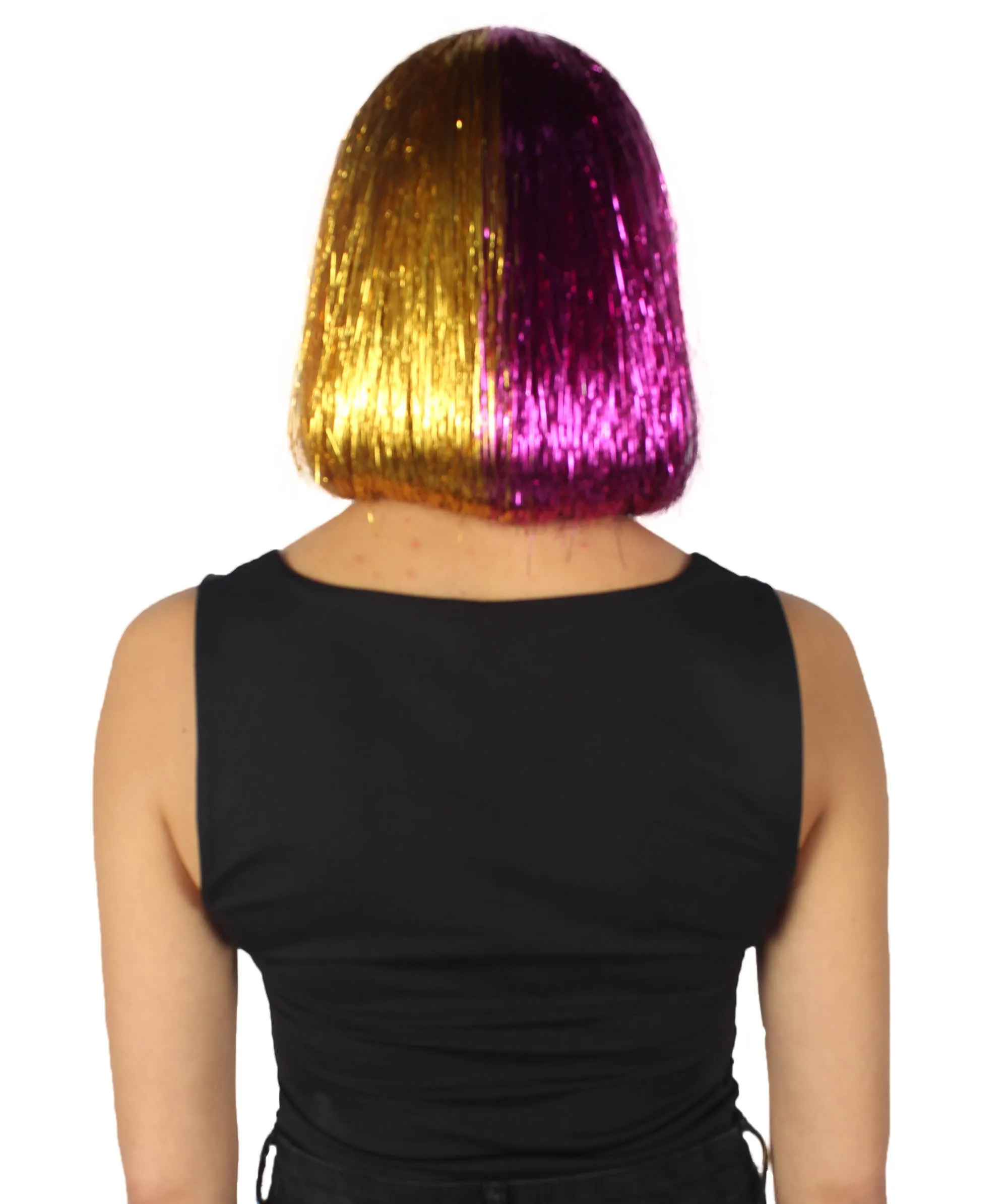 Adult Women Tinsel Bob Wig Collection, Multiple Color Options.