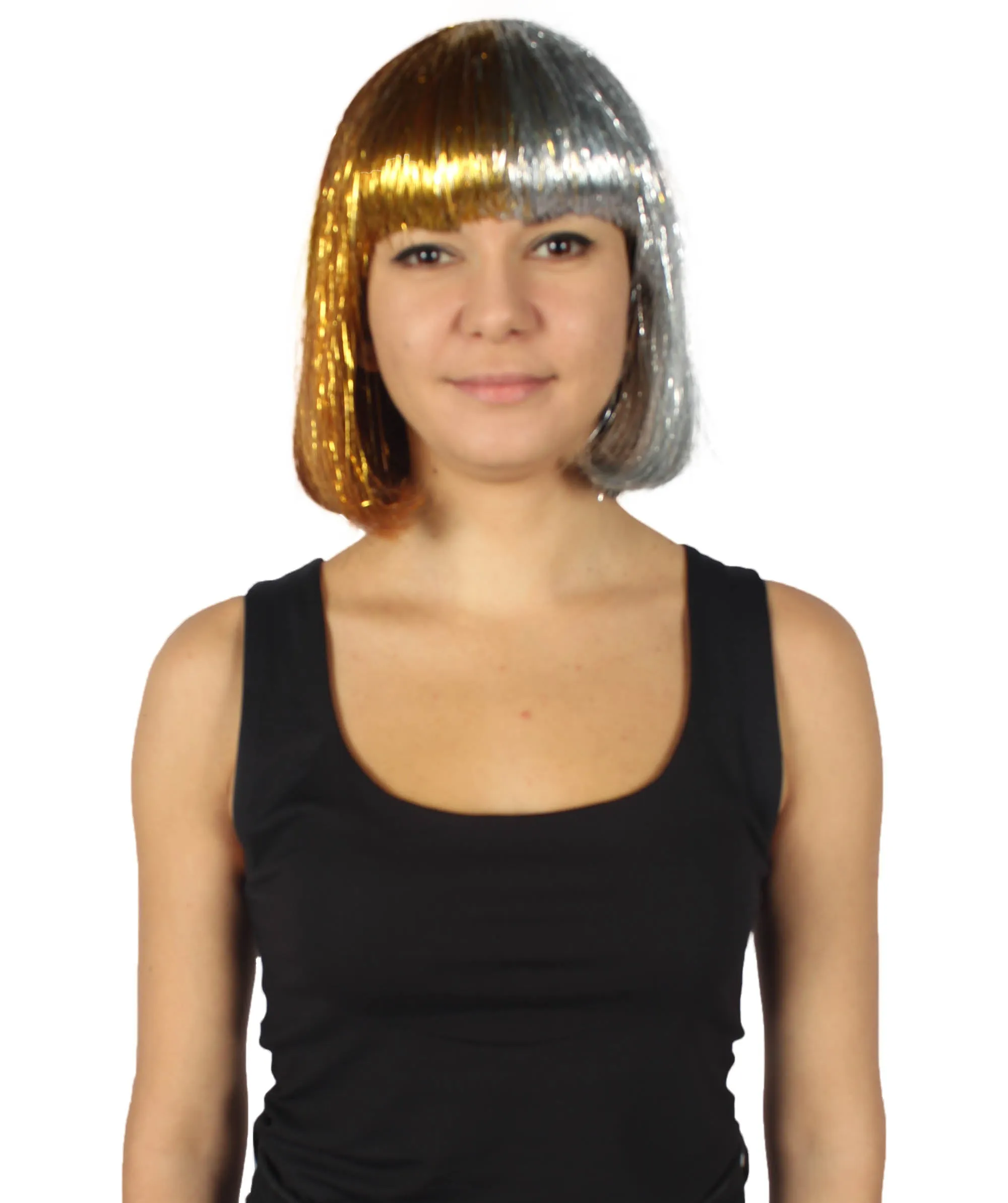 Adult Women Tinsel Bob Wig Collection, Multiple Color Options.