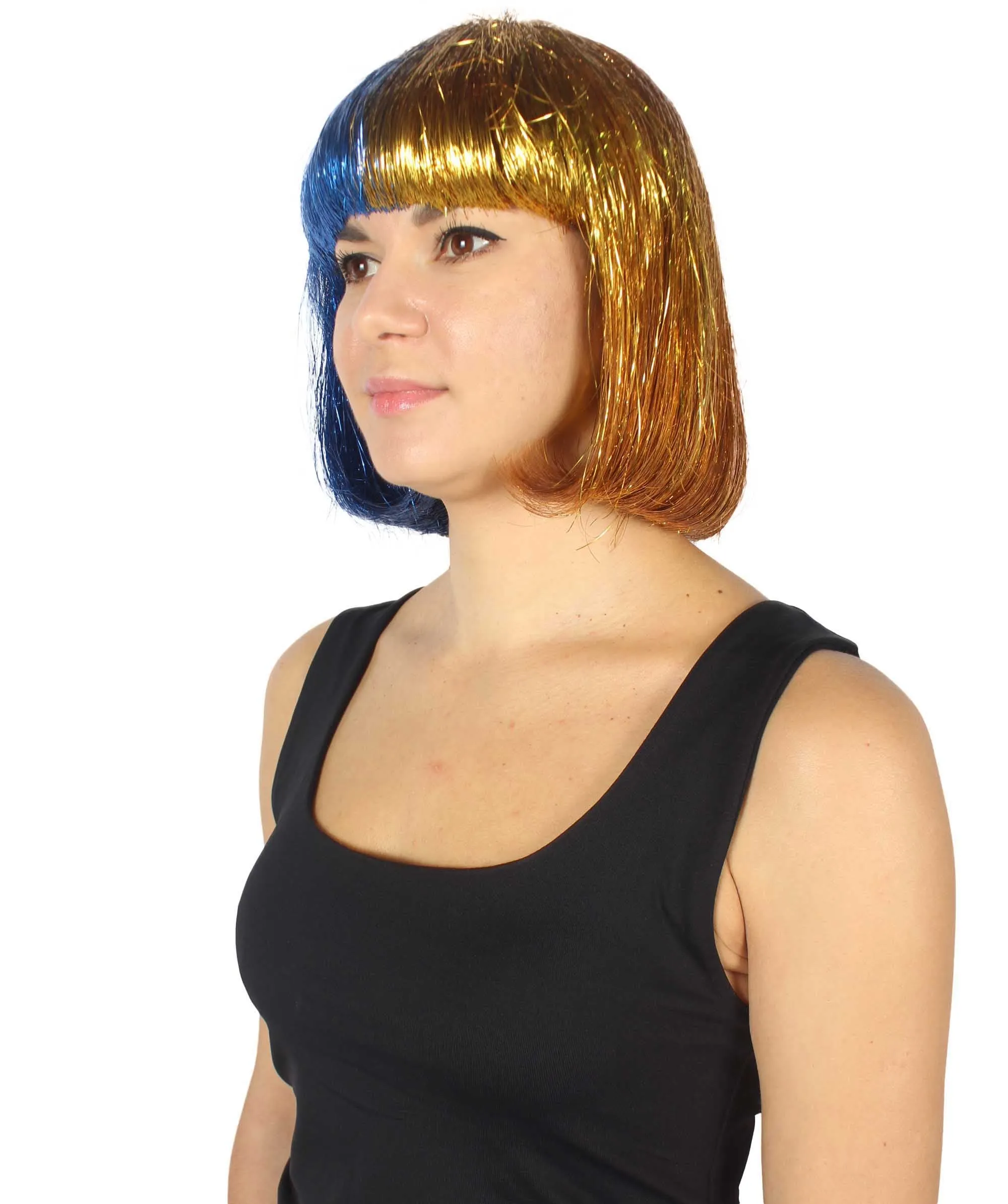 Adult Women Tinsel Bob Wig Collection, Multiple Color Options.