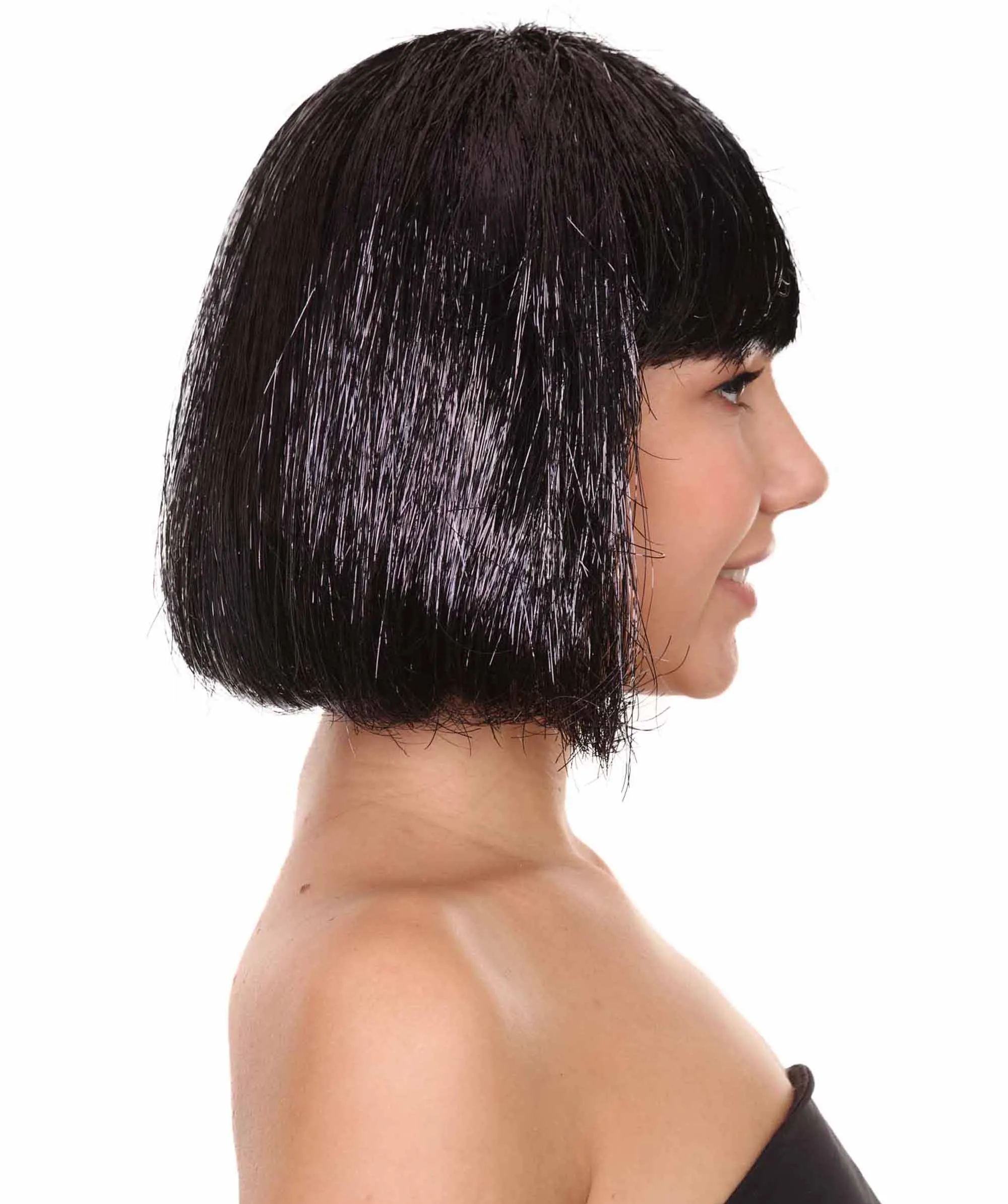 Adult Women Tinsel Bob Wig Collection, Multiple Color Options.