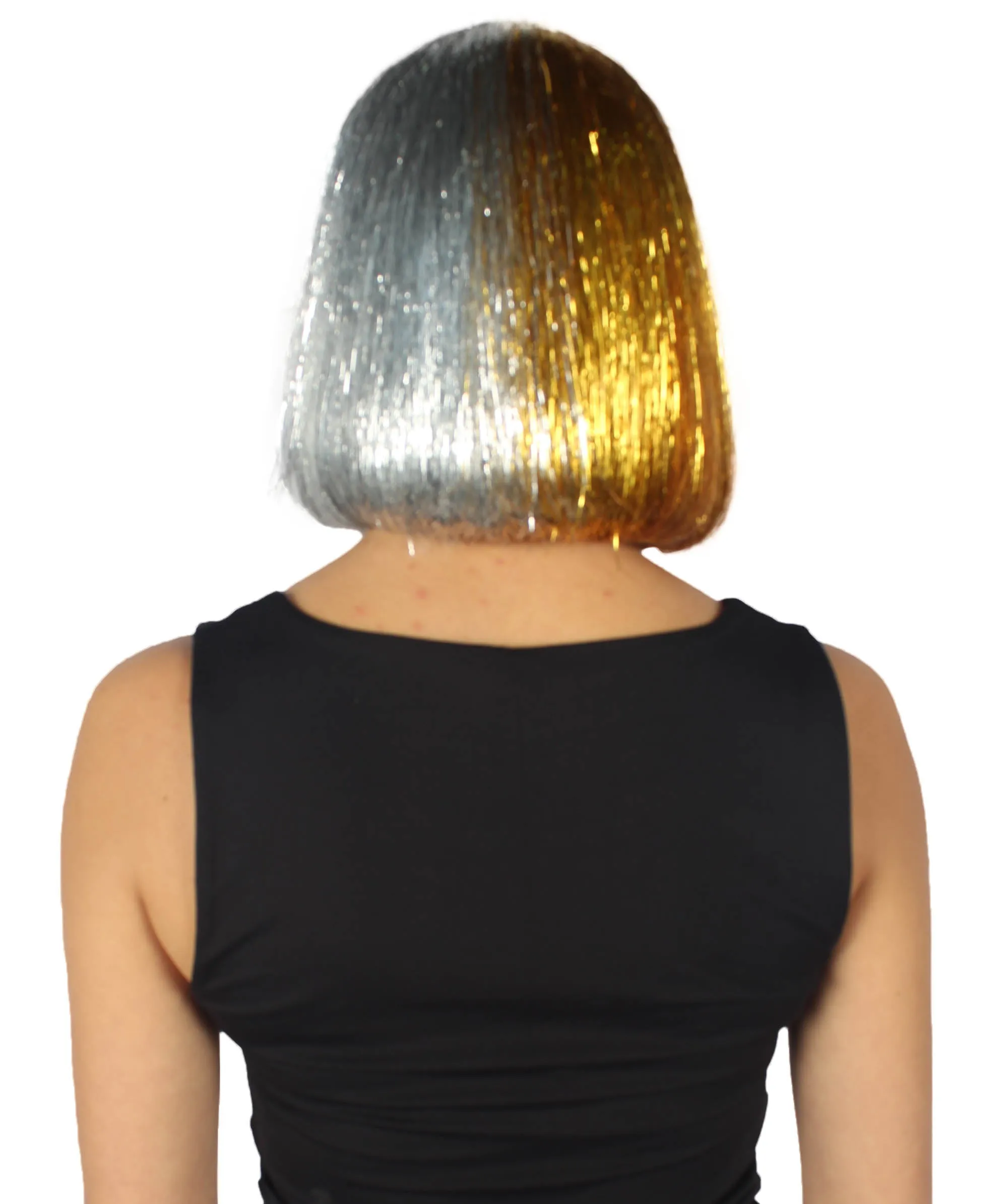 Adult Women Tinsel Bob Wig Collection, Multiple Color Options.