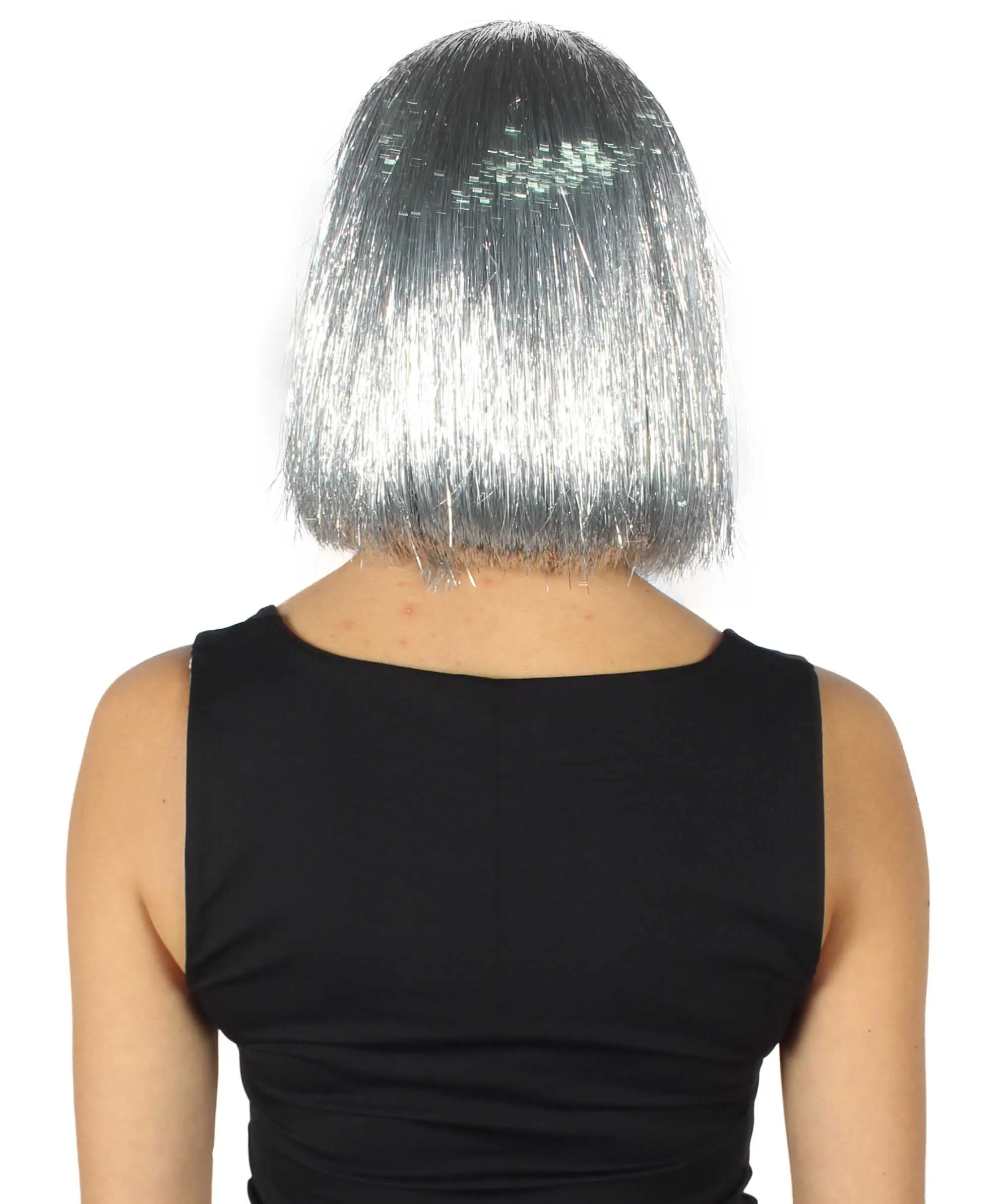 Adult Women Tinsel Bob Wig Collection, Multiple Color Options.