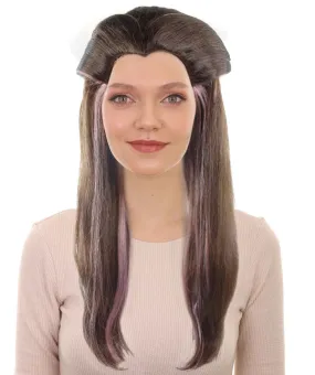 Adult Women's Stylish Long wig with Ears | Perfect for Cosplay | Flame-retardant Synthetic Fiber