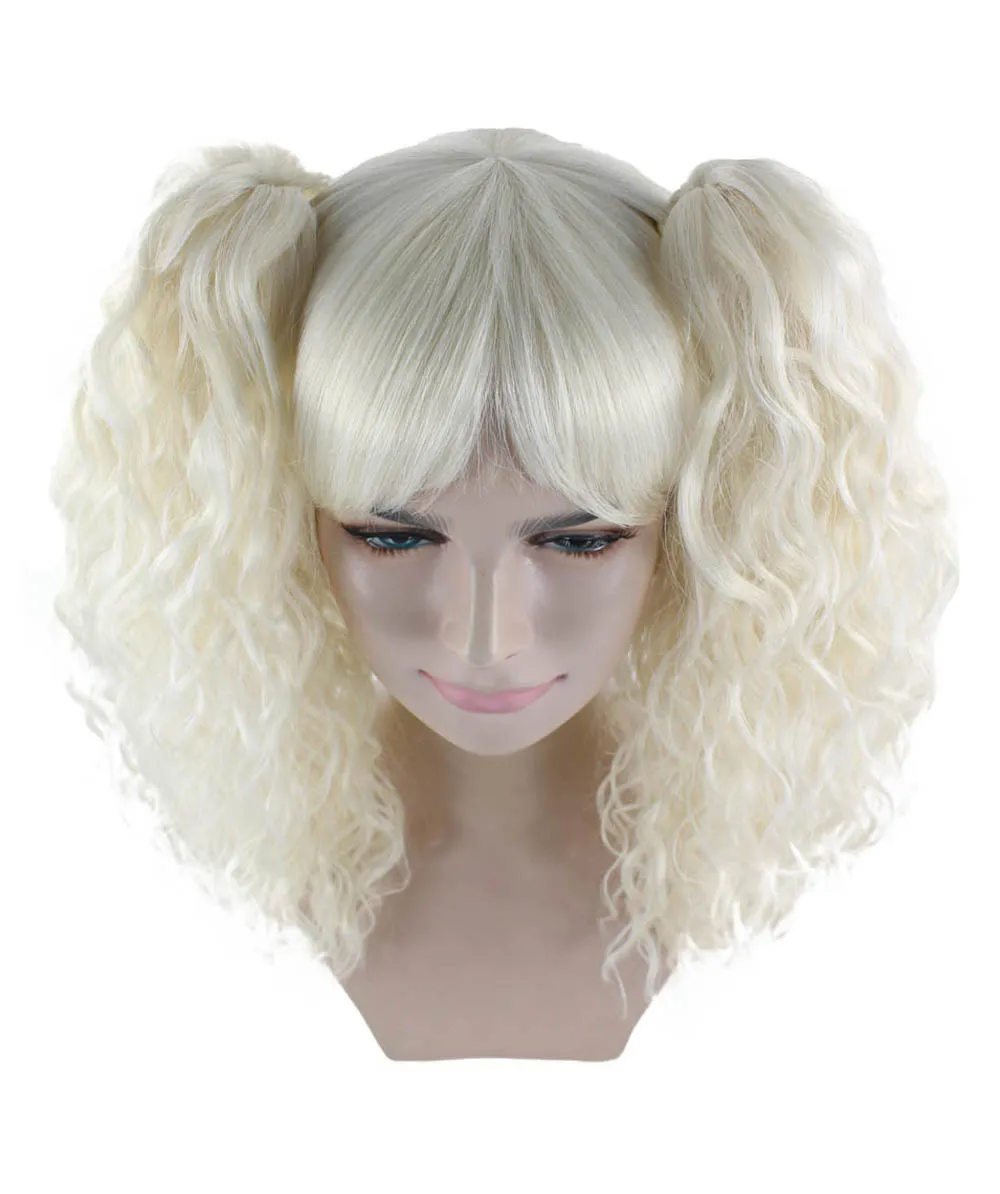 Adults Womens Wig | White TV/Movie Party Ready Fancy Cosplay Halloween Wig | Premium Breathable Capless Cap