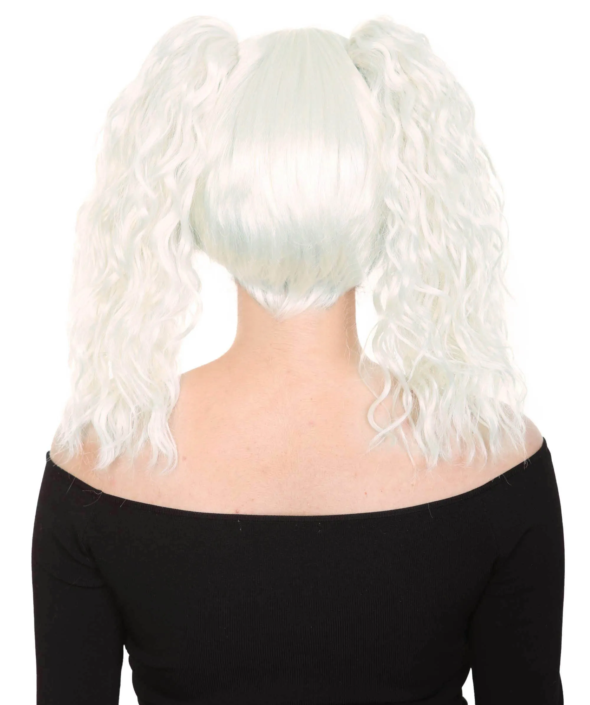 Adults Womens Wig | White TV/Movie Party Ready Fancy Cosplay Halloween Wig | Premium Breathable Capless Cap